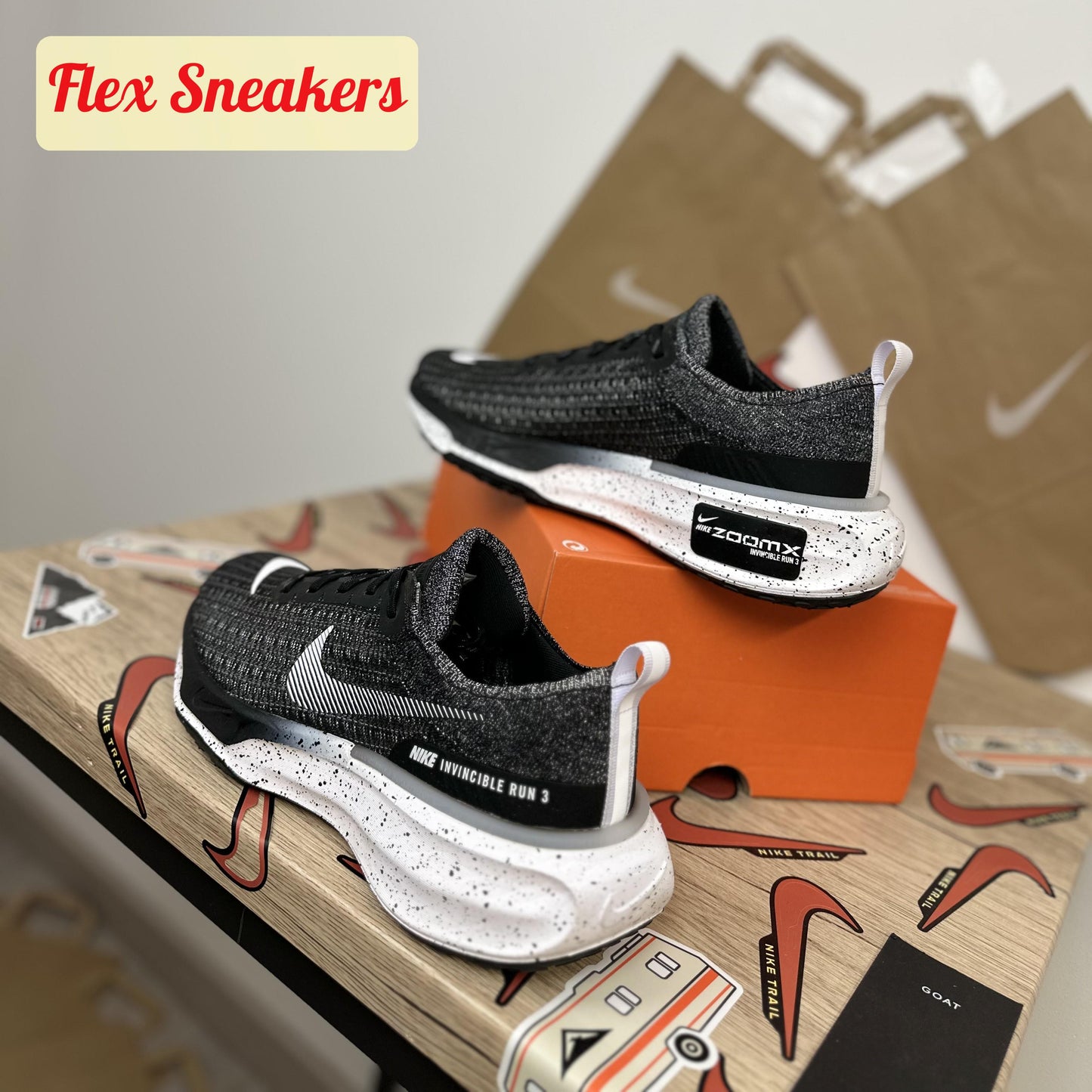 ZoomX Invincible Run FK 3 Black/White