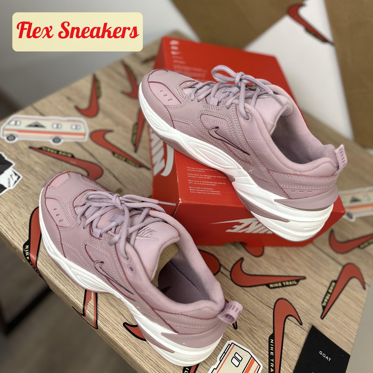 Nike M2K Tekno Plum-Chalk