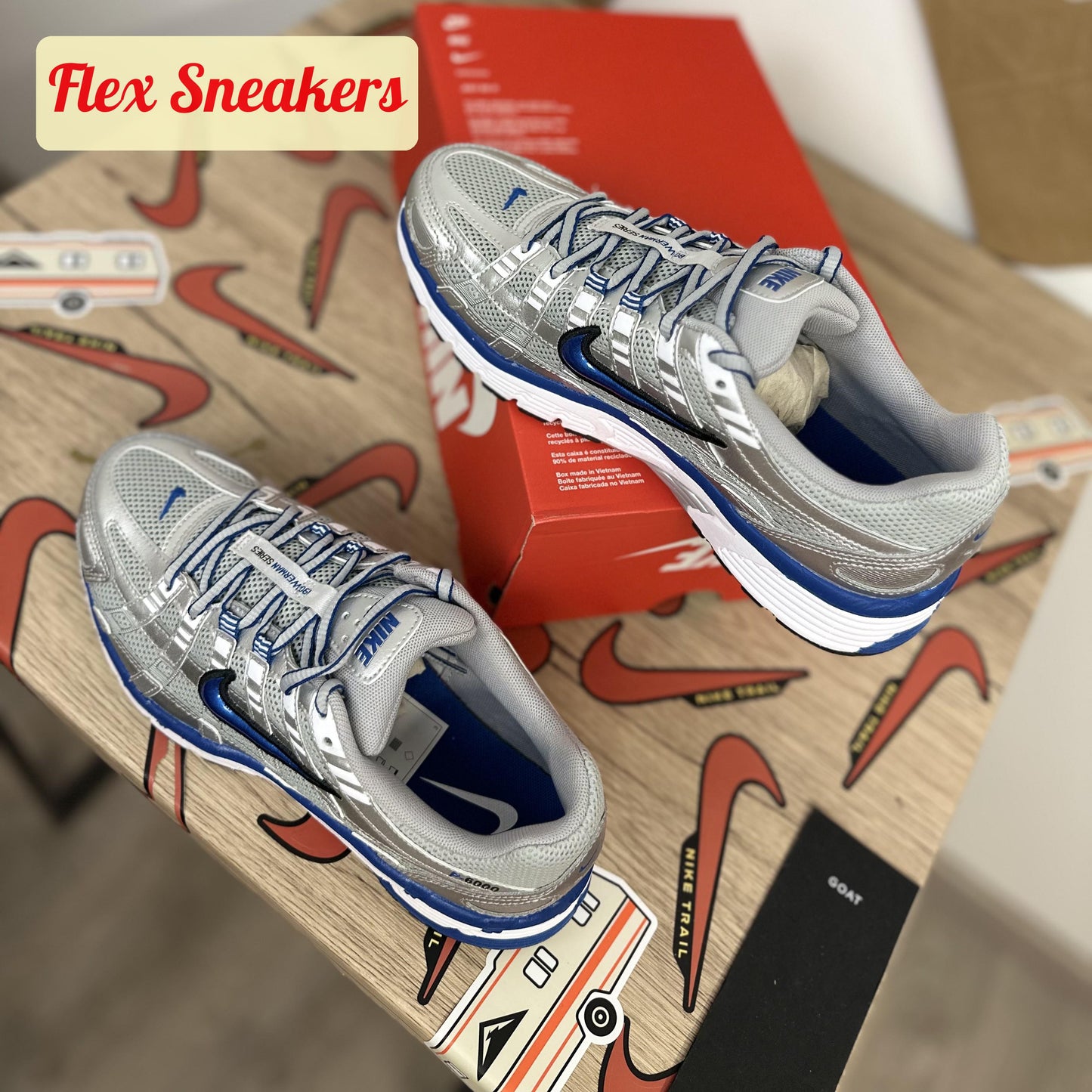 P-6000 Metallic-Silver/Team-Royal