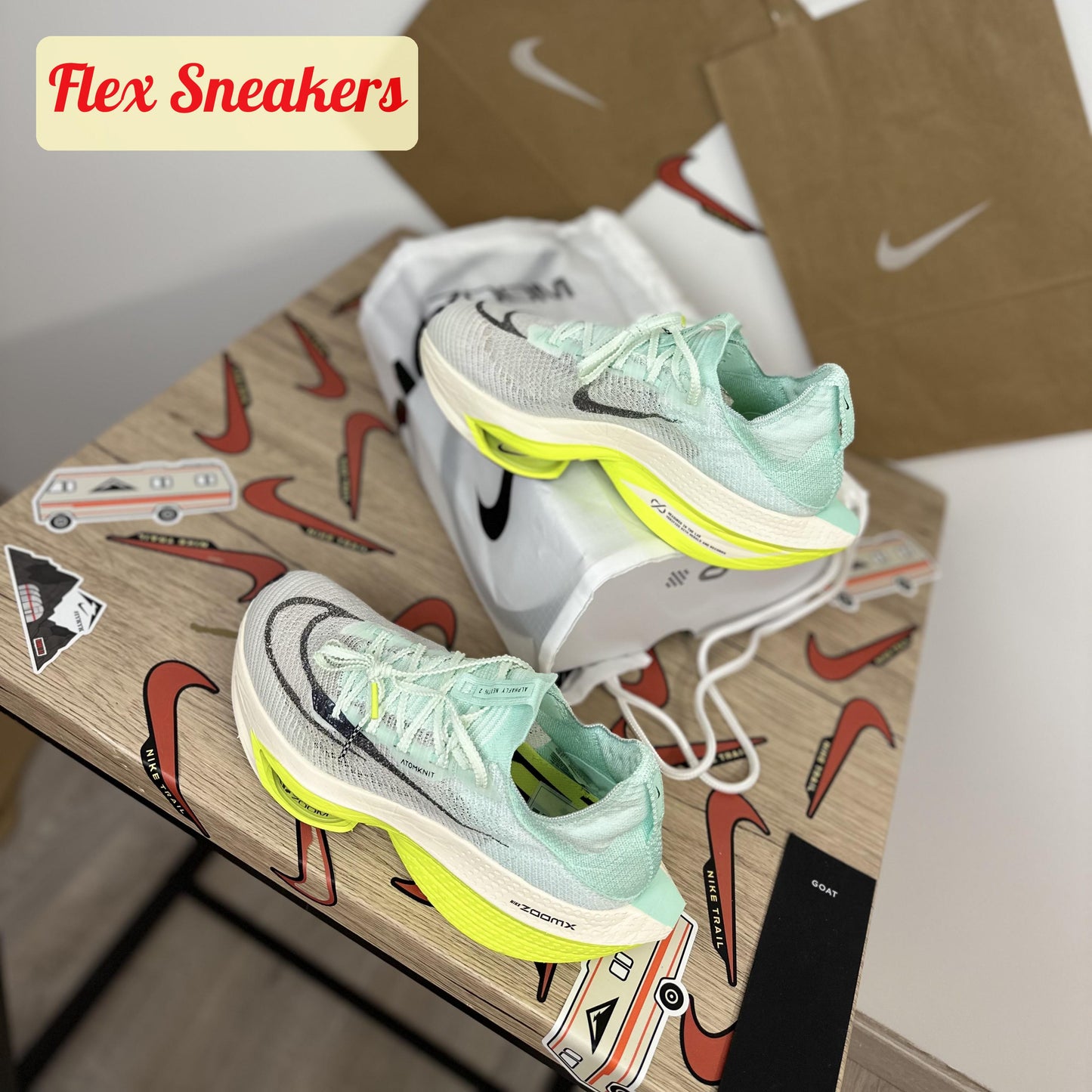Air Zoom Alphafly Next% 2 Green/White