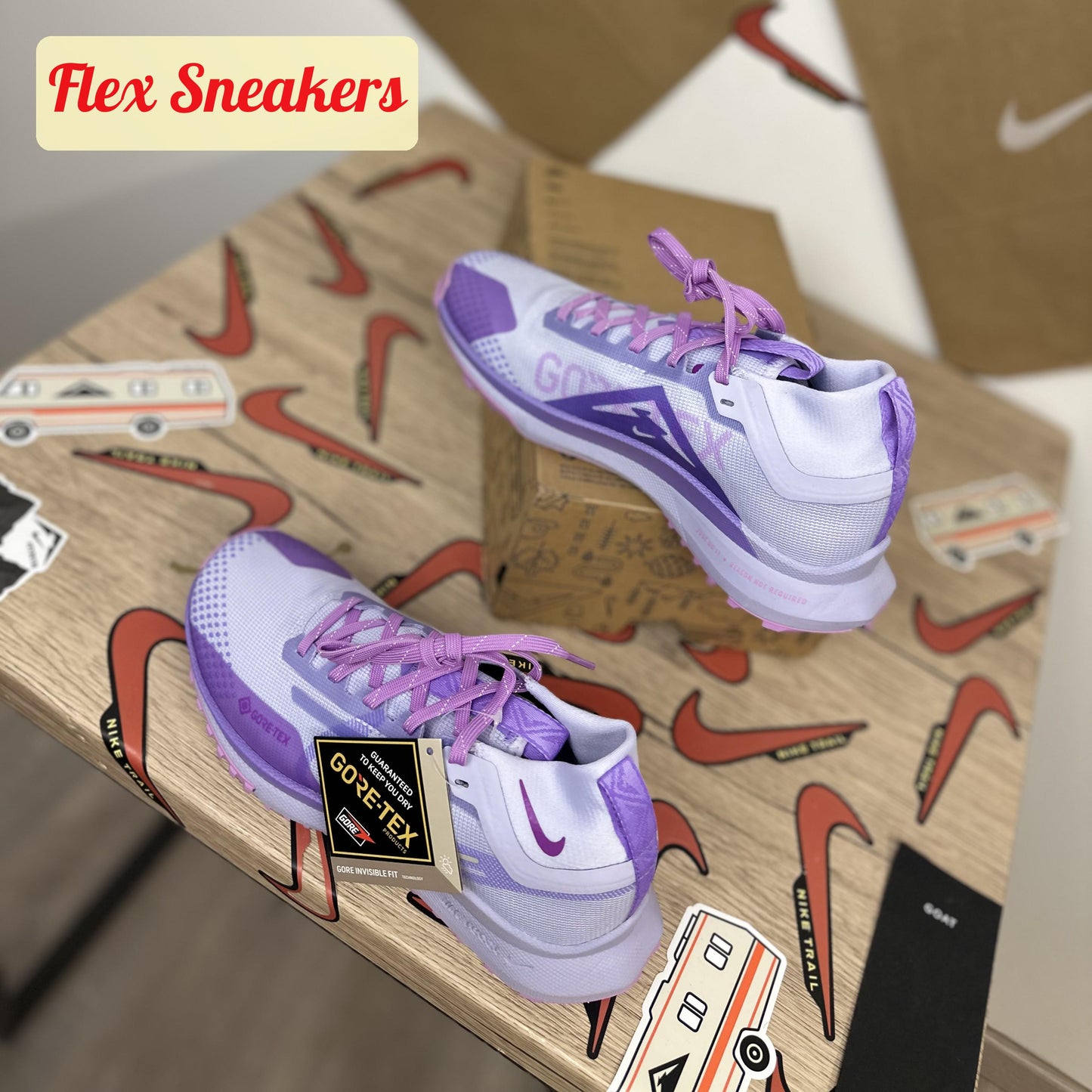 React Pegasus Trail 4 GTX Oxygen-Purple