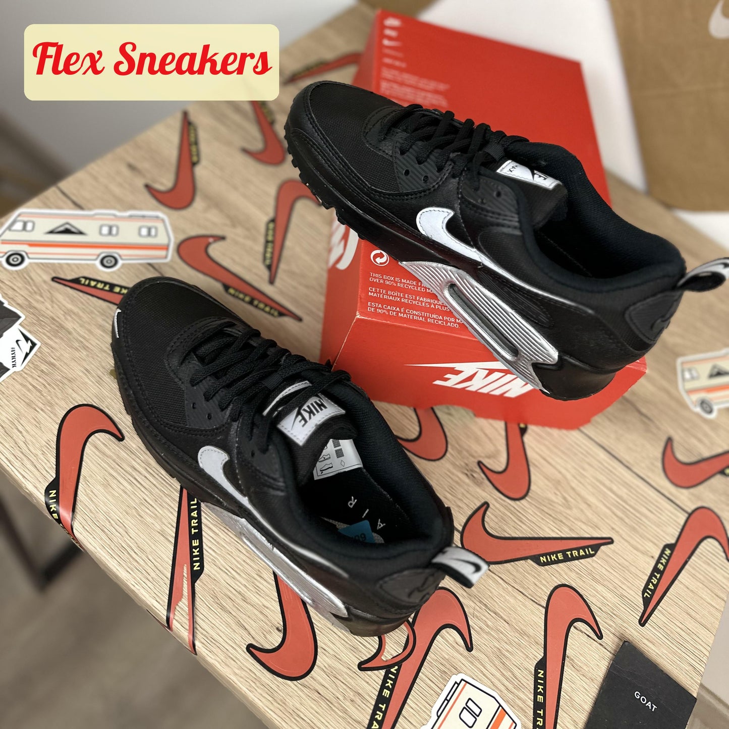 Air Max 90 Black/Metallic-Silver