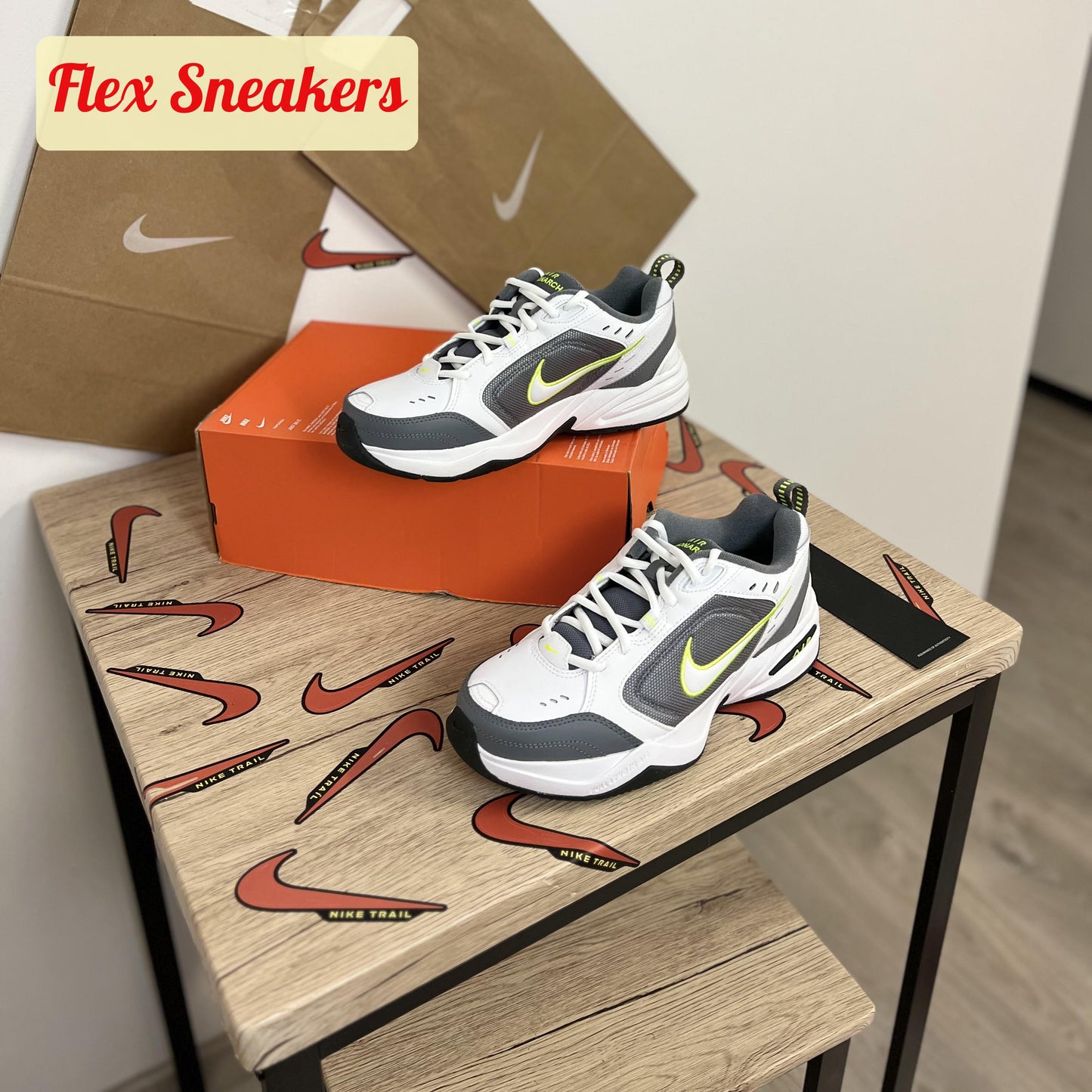 Air Monarch IV White/Grey