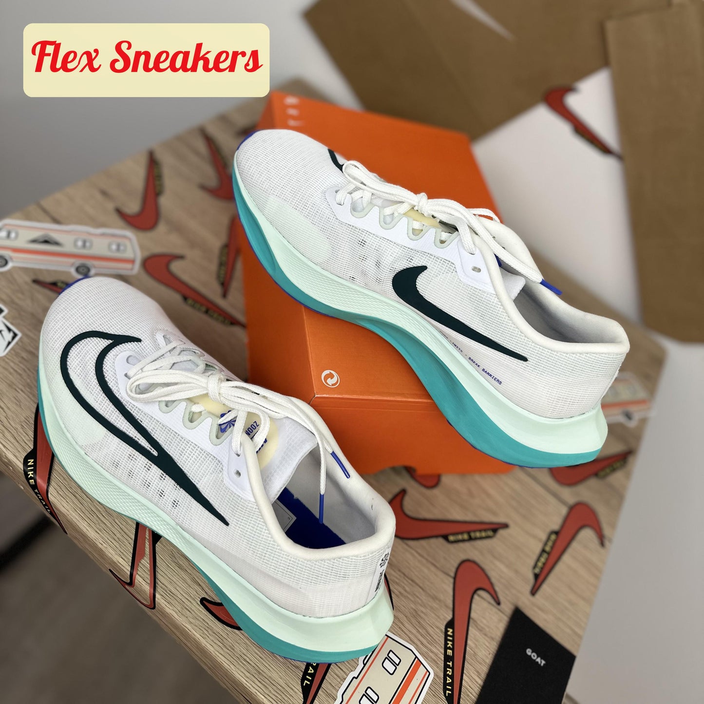 Zoom Fly 5 White/Barely-Green