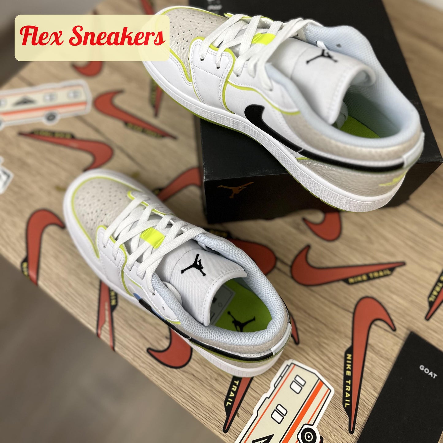 Air Jordan 1 Low SE (GS) Warped-Swoosh