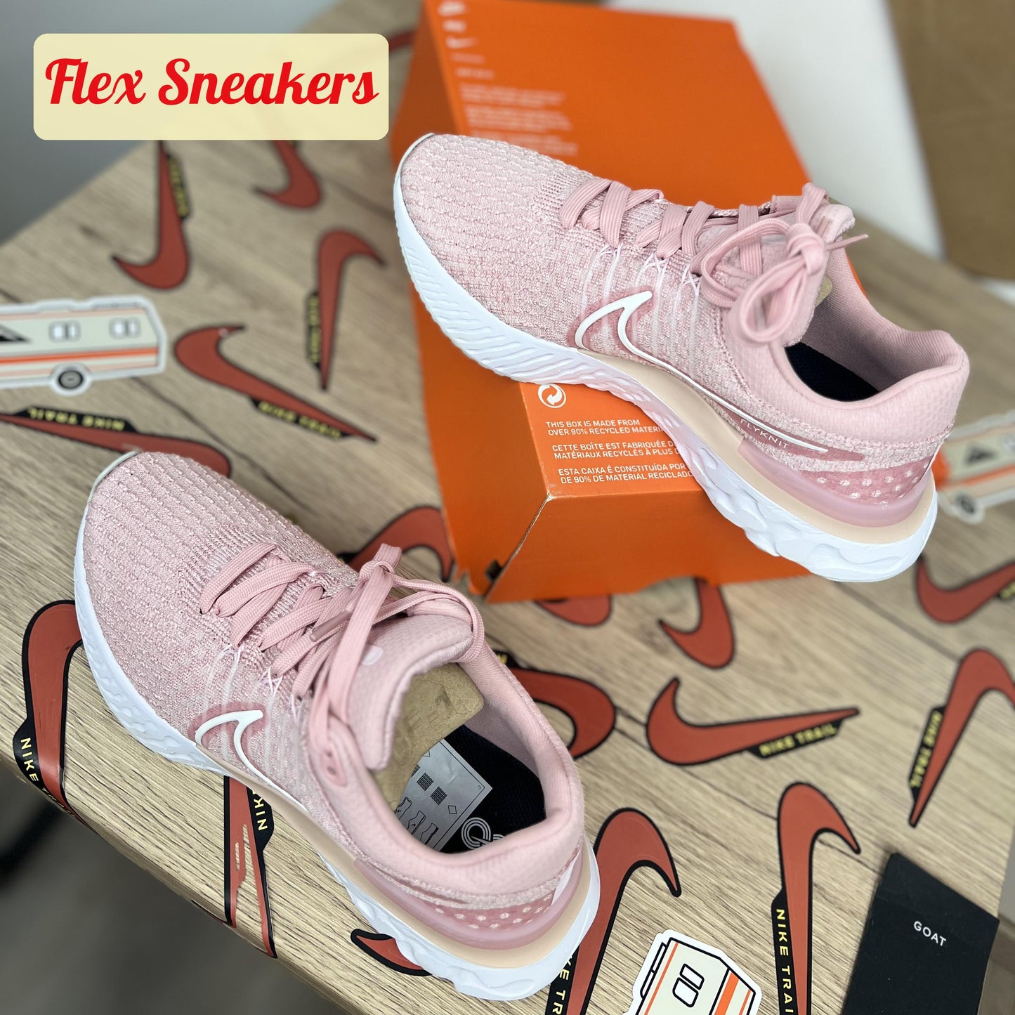 W React Infinity Run FK 3 Pink-Glaze