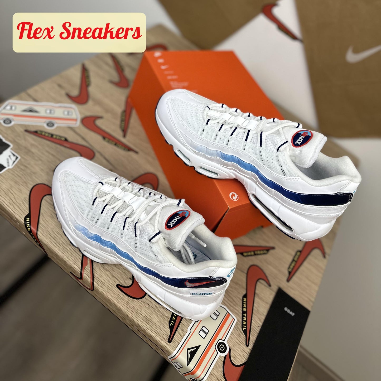 Air Max 95 White/Red/Blue