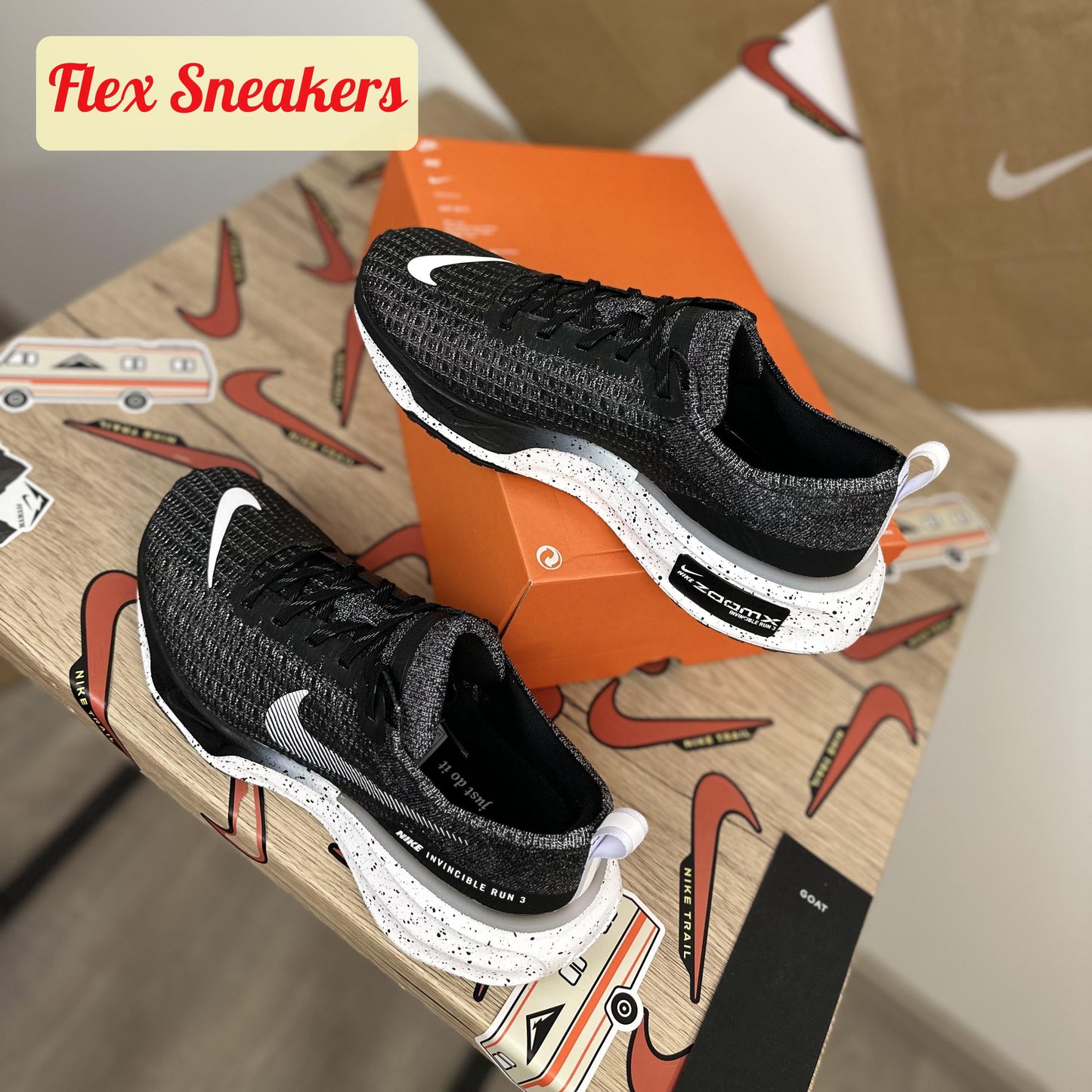 ZoomX Invincible Run FK 3 Black/White
