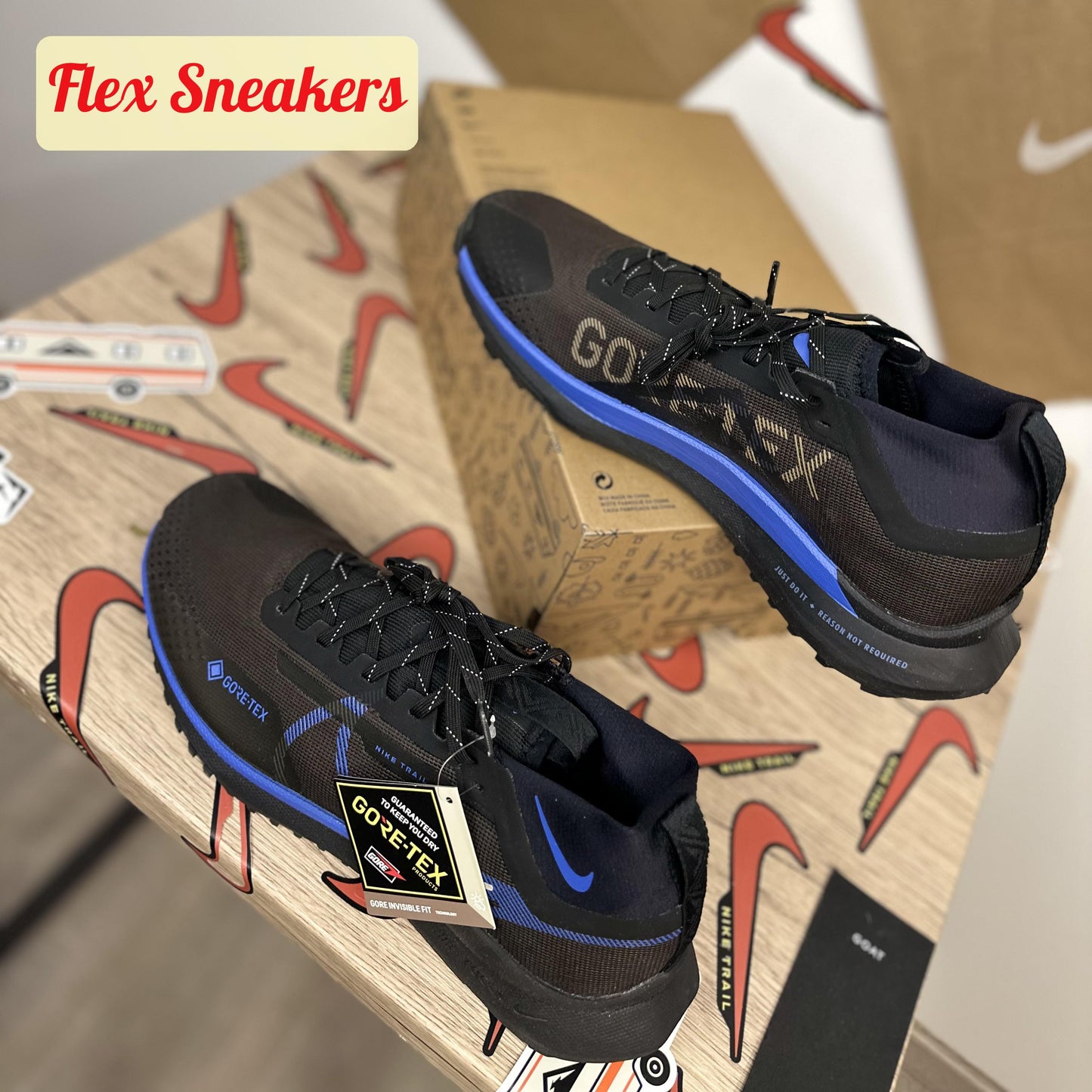 React Pegasus Trail 4 GTX Velvet-Brown/Blue