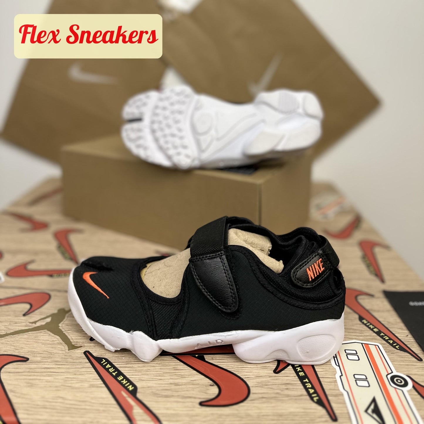 Air Rift BR Black/Orange