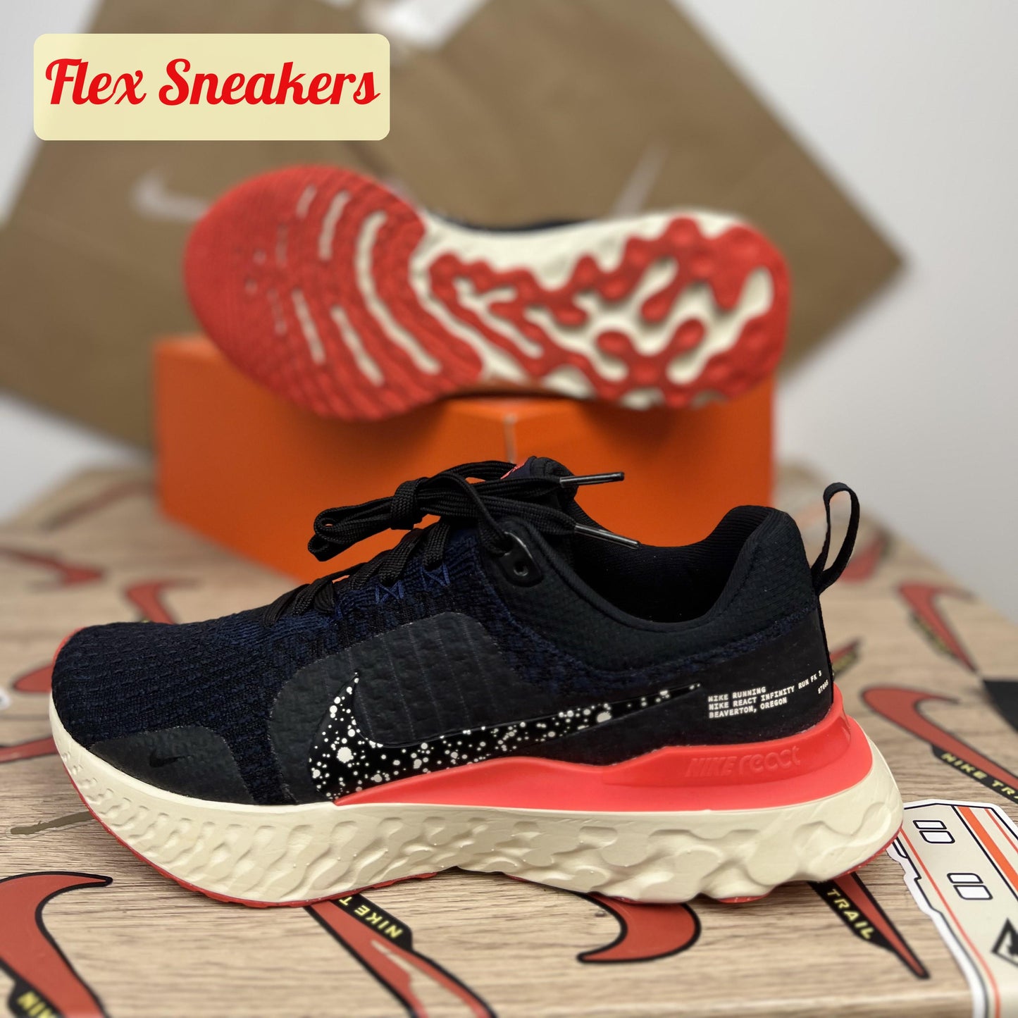 React Infinity Run FK 3 Black/Obsidian