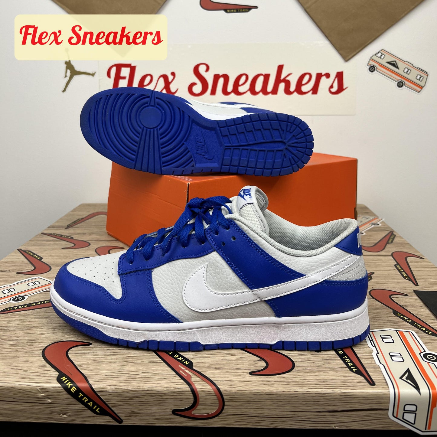 Dunk Low White/Racer-Blue