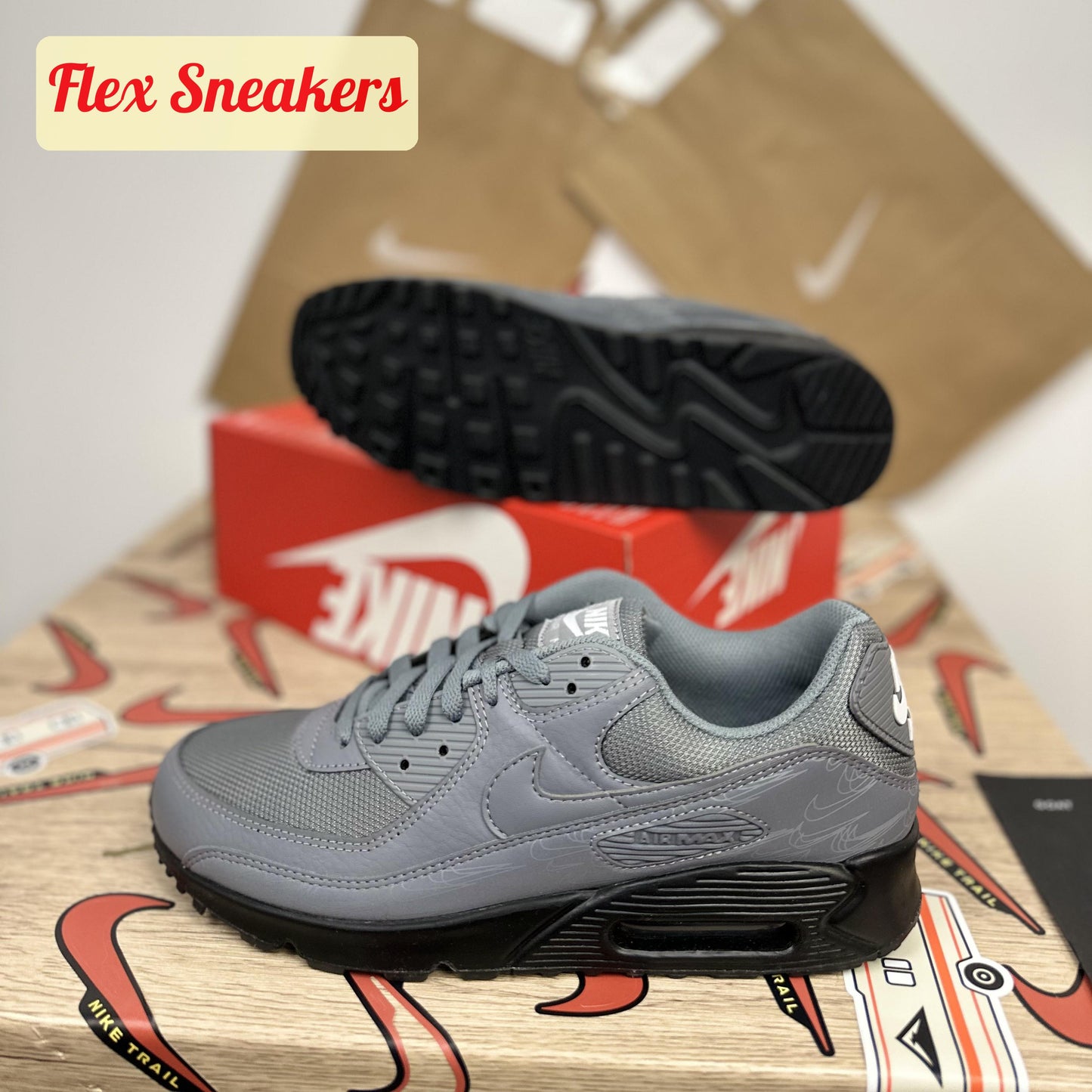 Air Max 90 Cool-Grey/Black