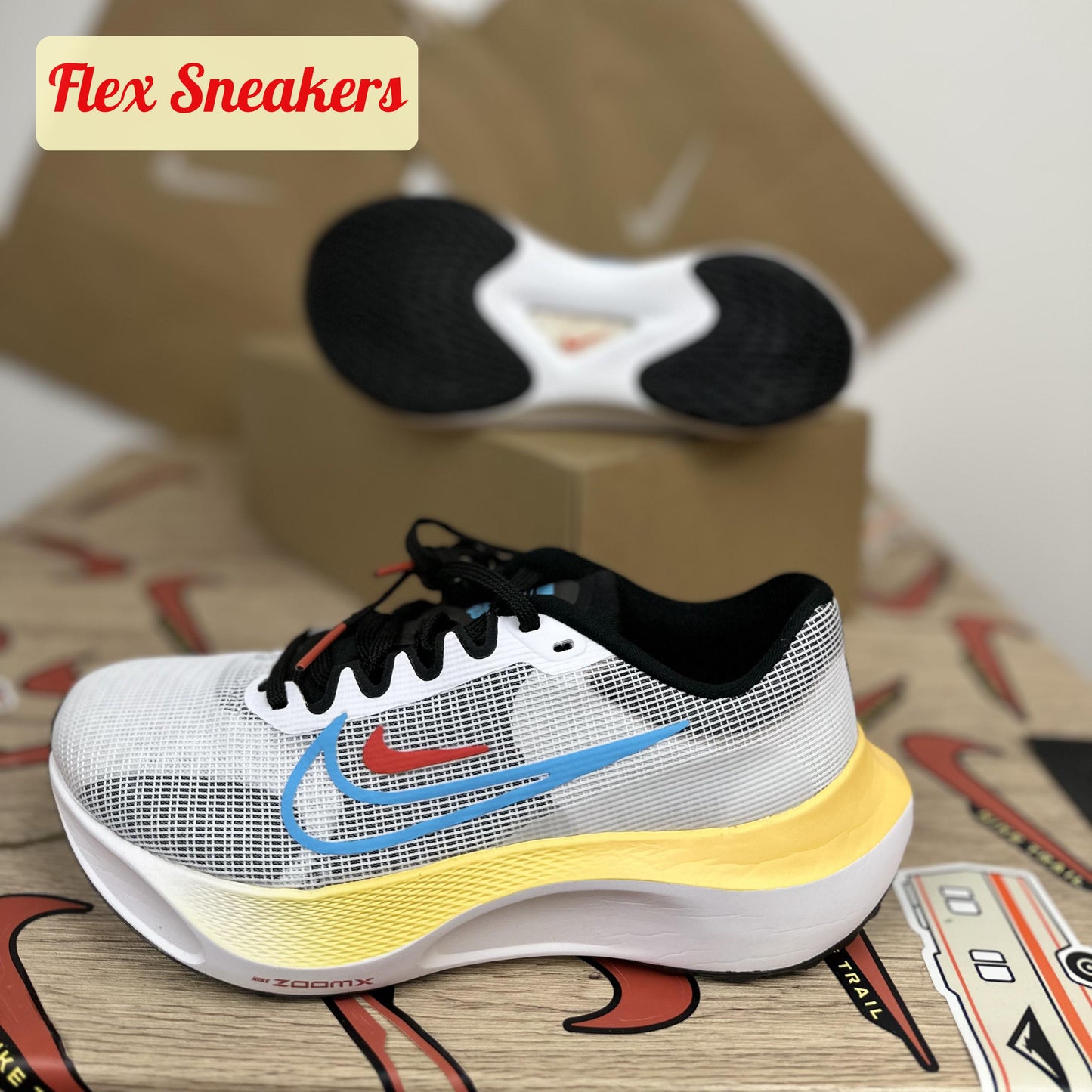 Zoom Fly 5 White/Baltic-Blue