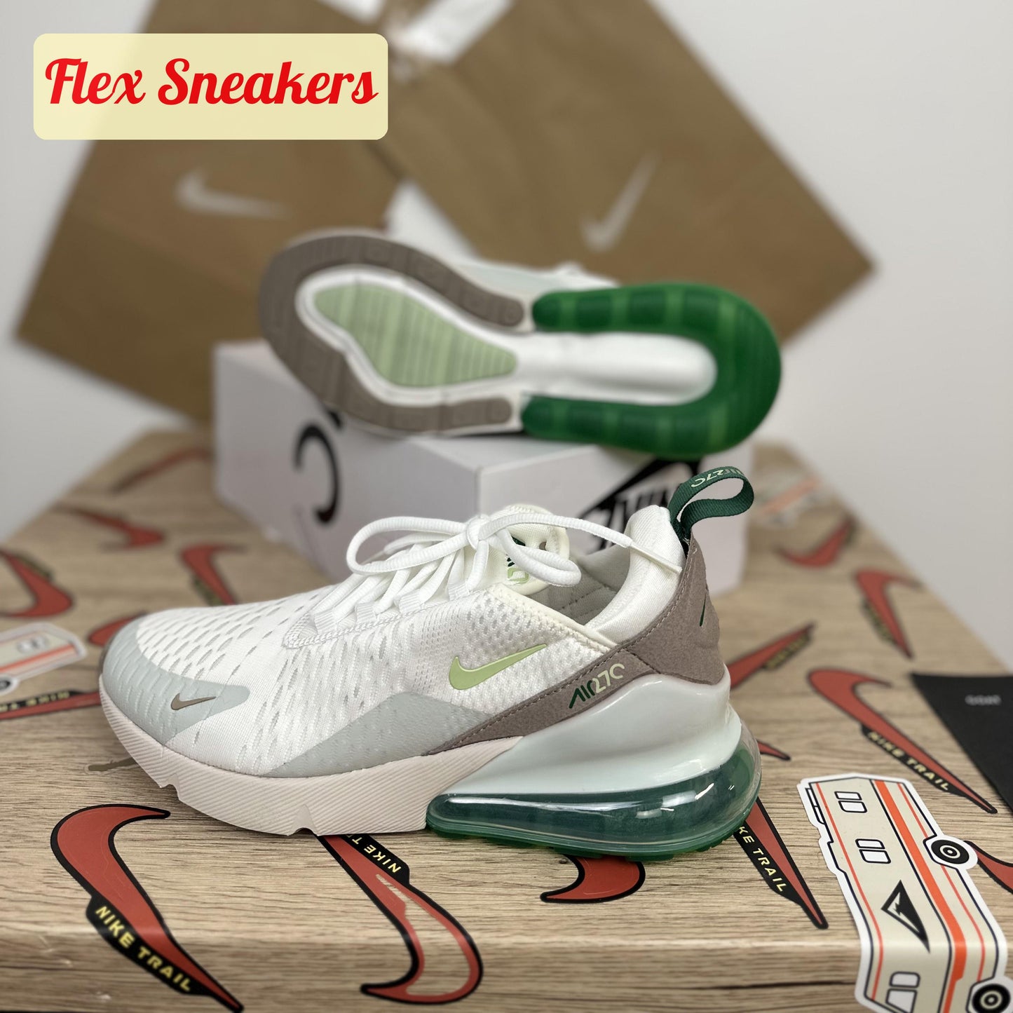 Air Max 270 White/Gorge-Green