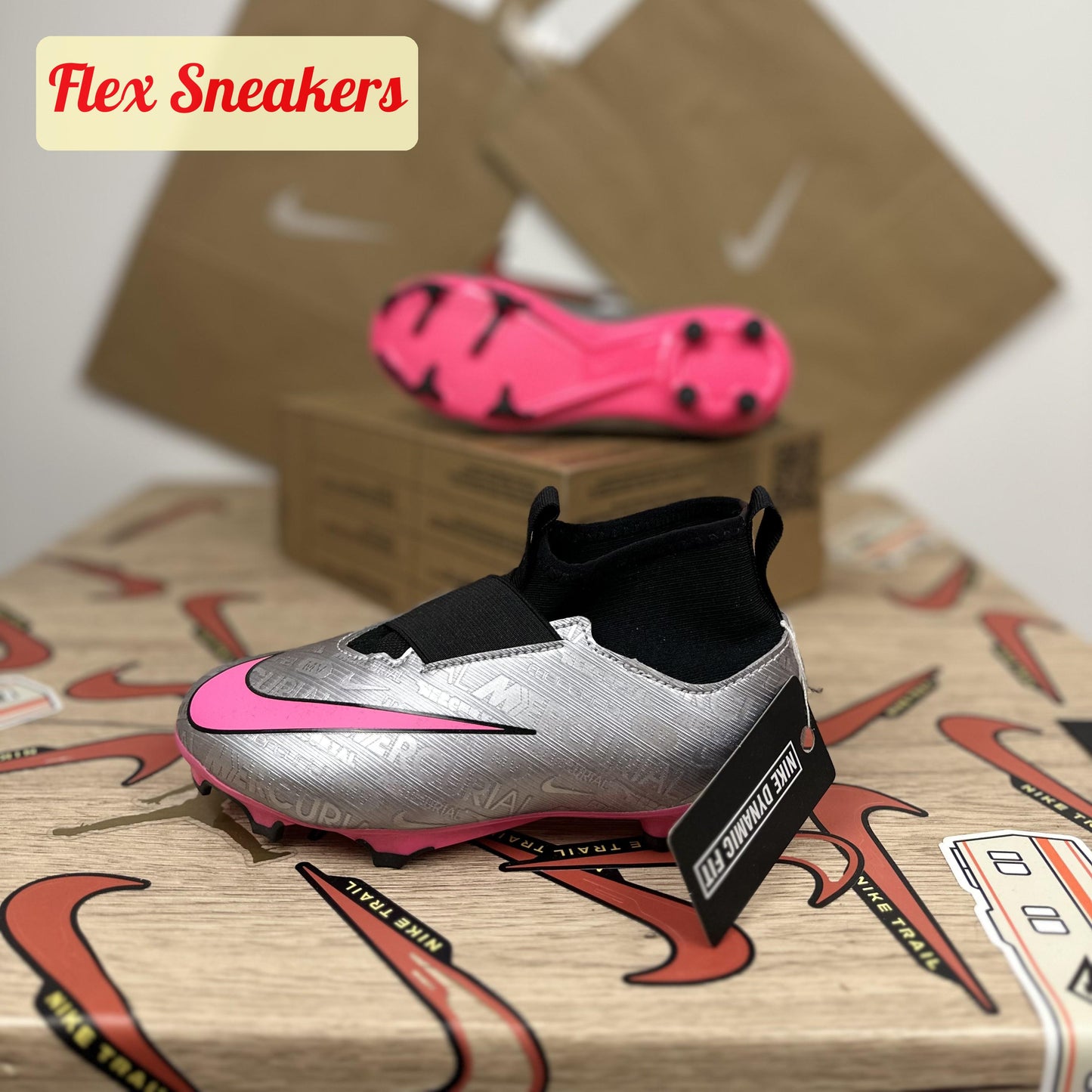 JR Zoom Superfly 9 Academy XXV FG/MG Silver/Pink