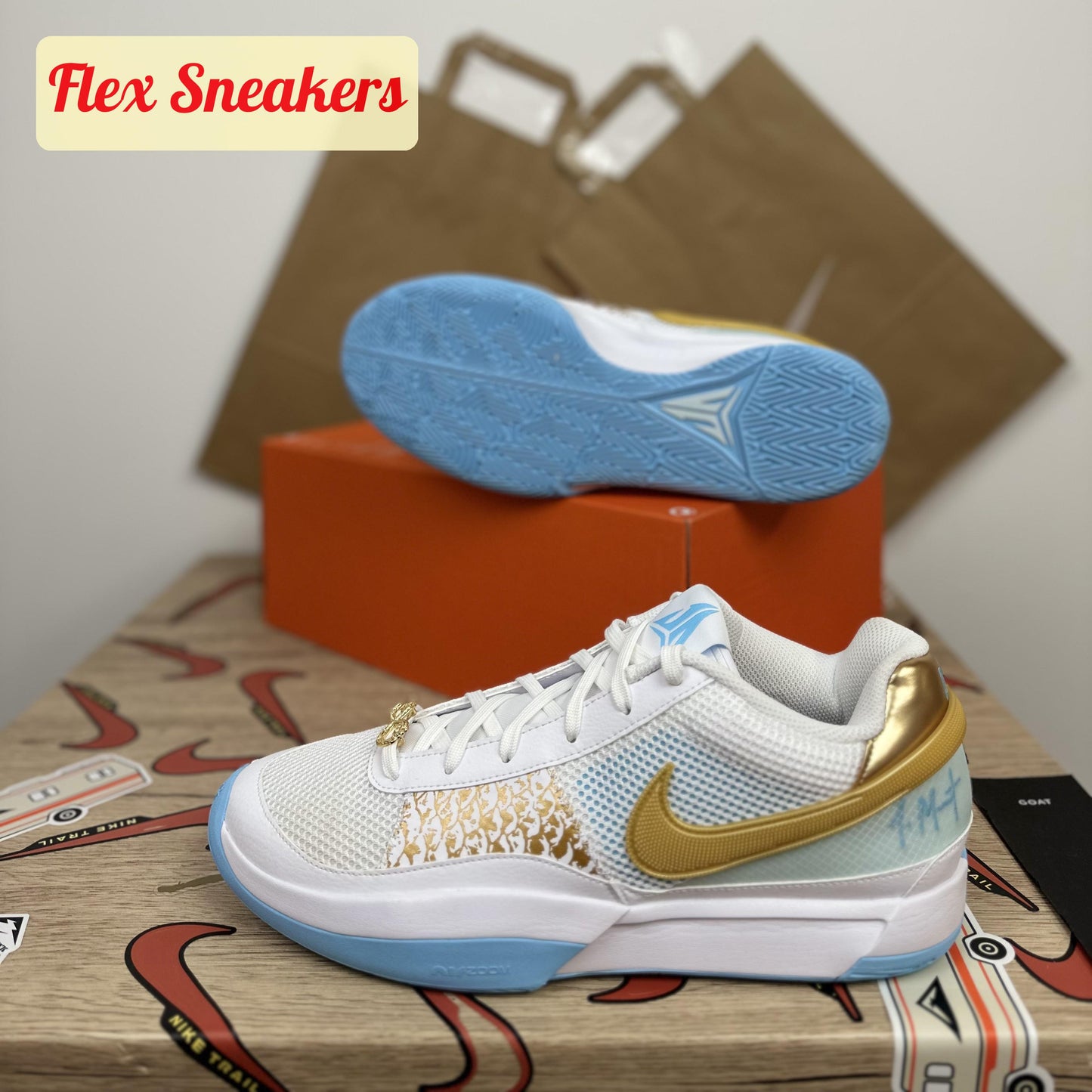 Ja 1 White/Metallic-Gold