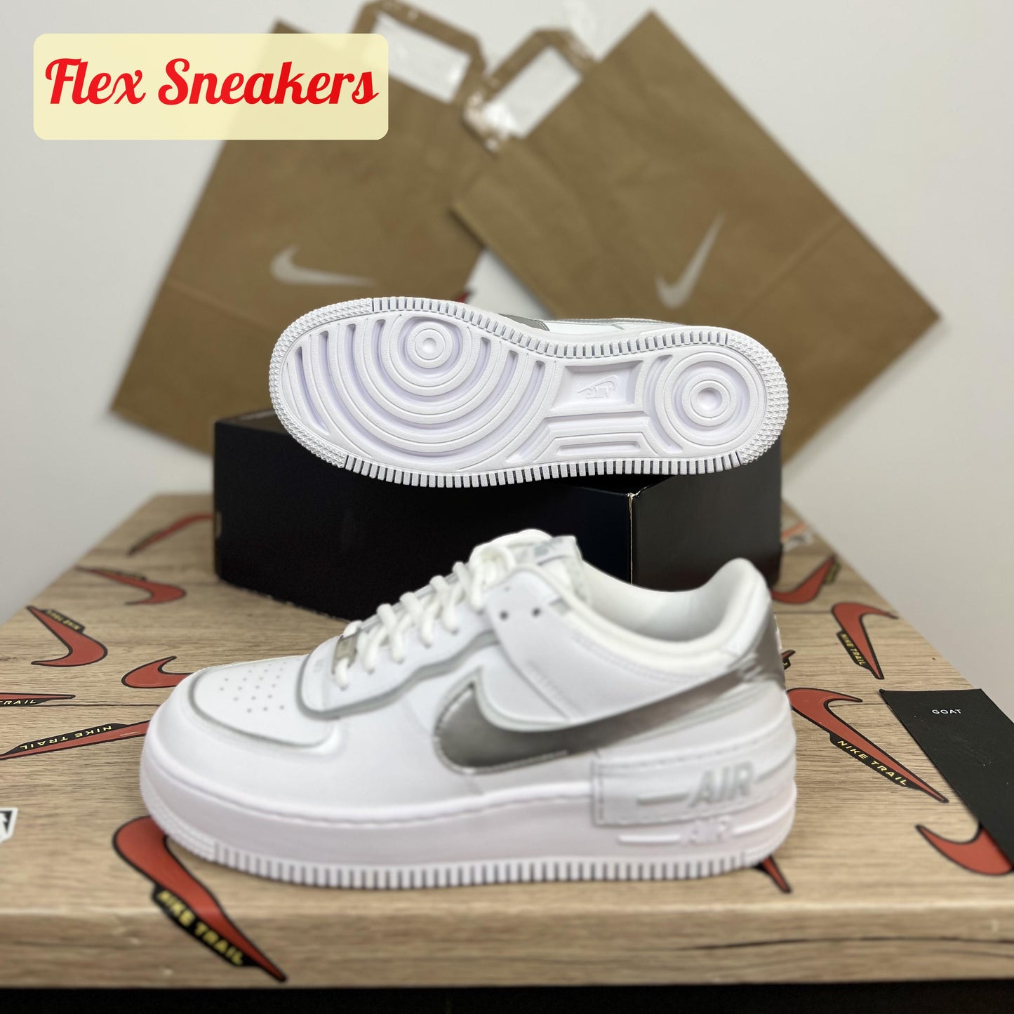 Air Force 1 Shadow Metallic-Silver