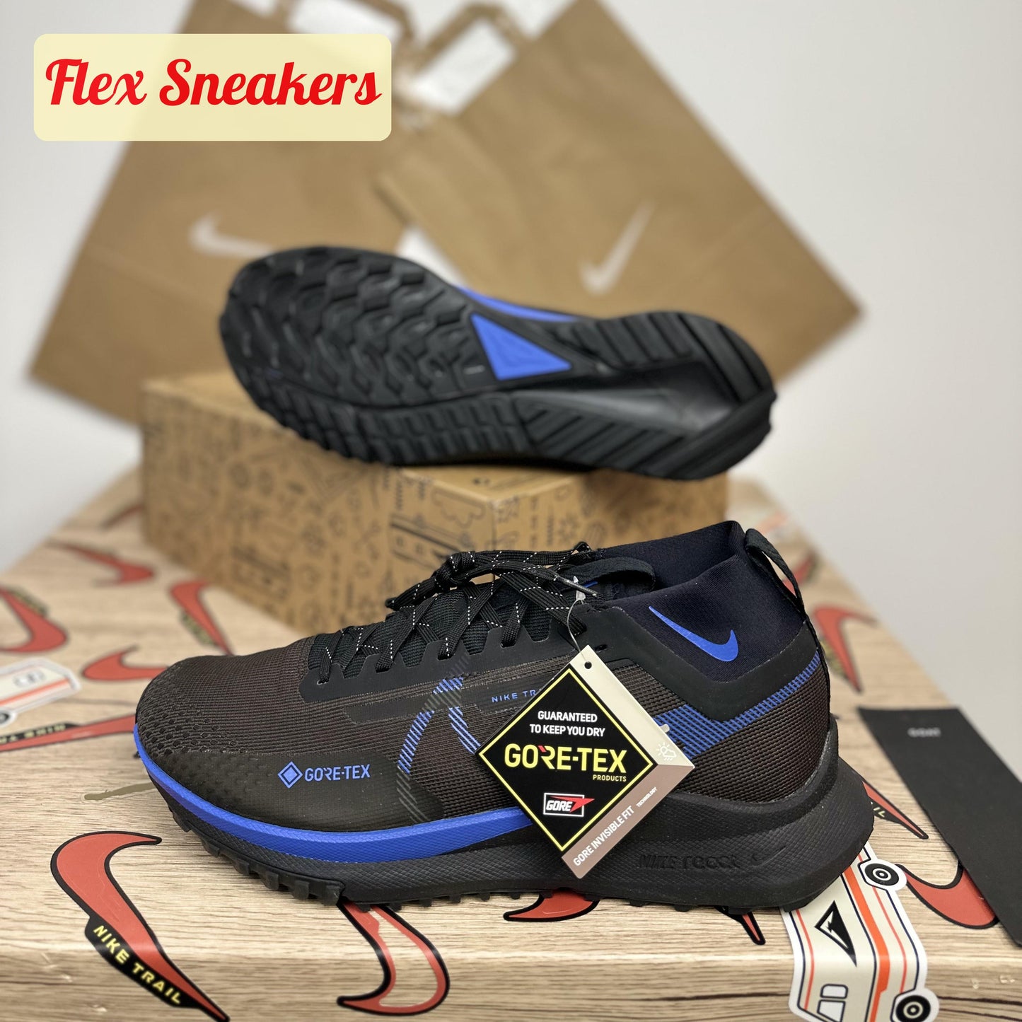 React Pegasus Trail 4 GTX Velvet-Brown/Blue