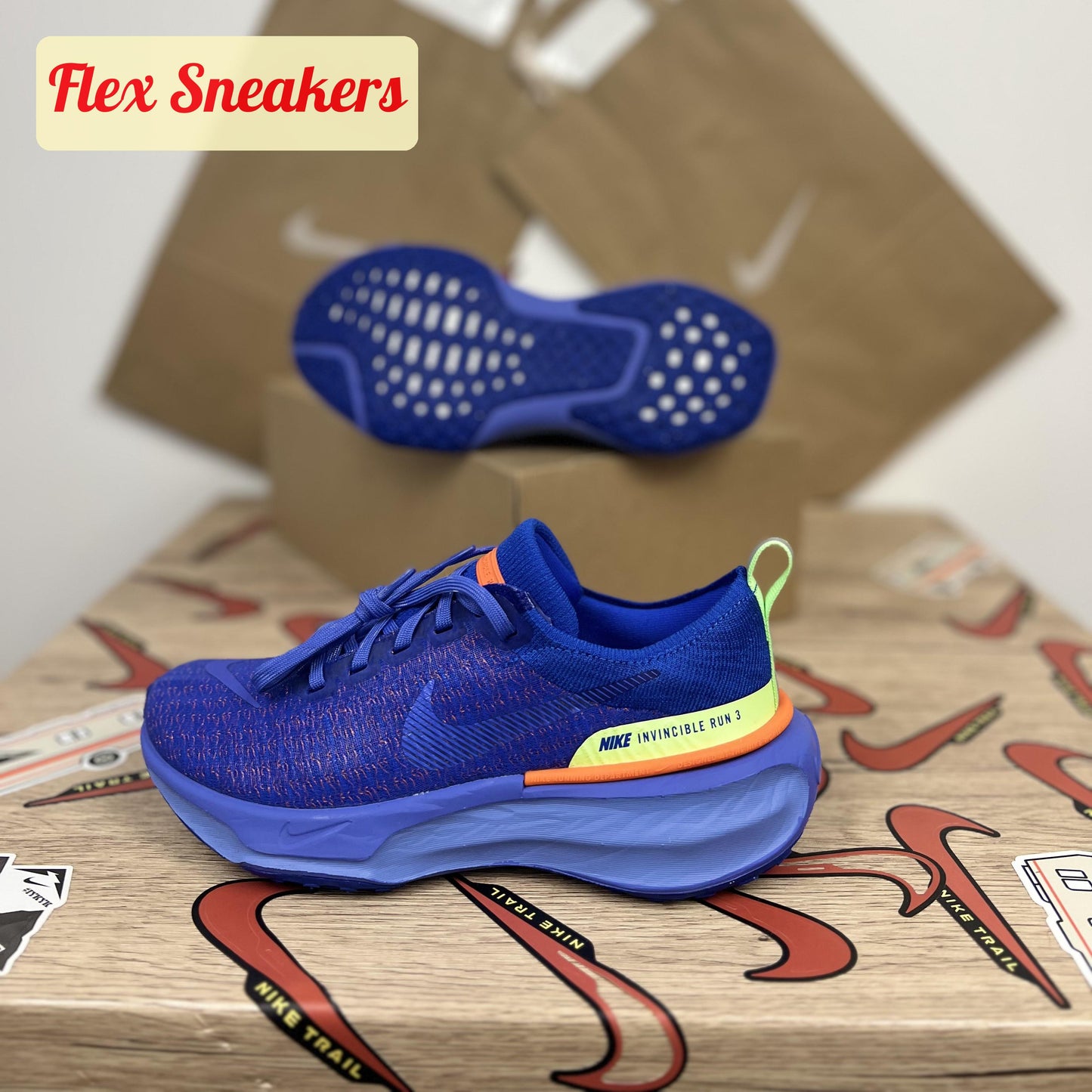 W ZoomX Invincible Run FK 3 Racer-Blue