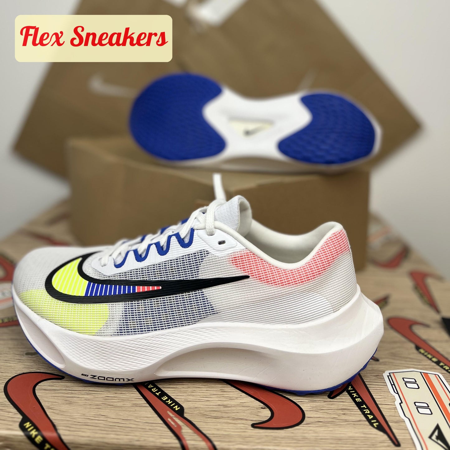 Zoom Fly 5 Premium White/Racter-Blue