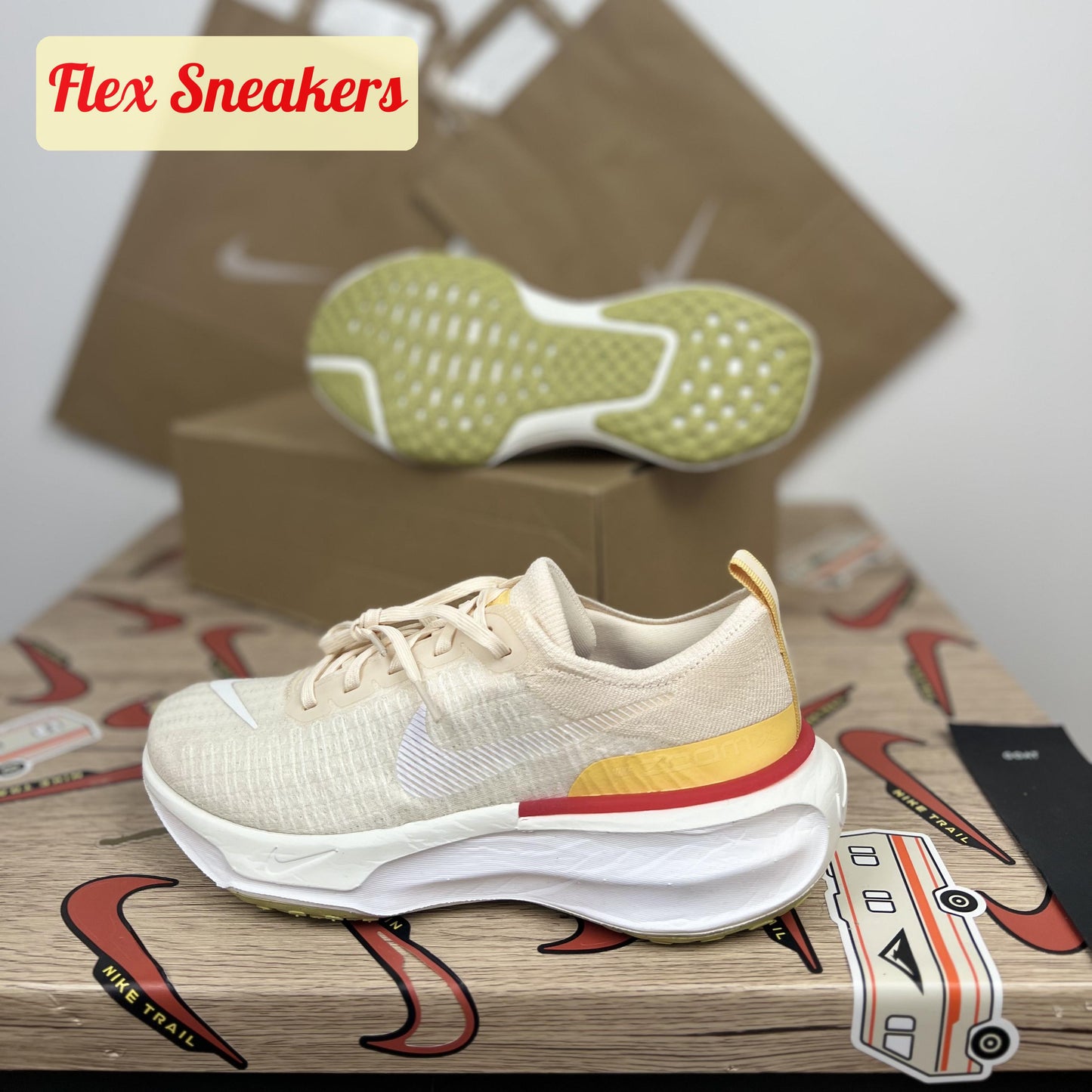 W ZoomX Invincible Run FK 3 Coconut-Milk