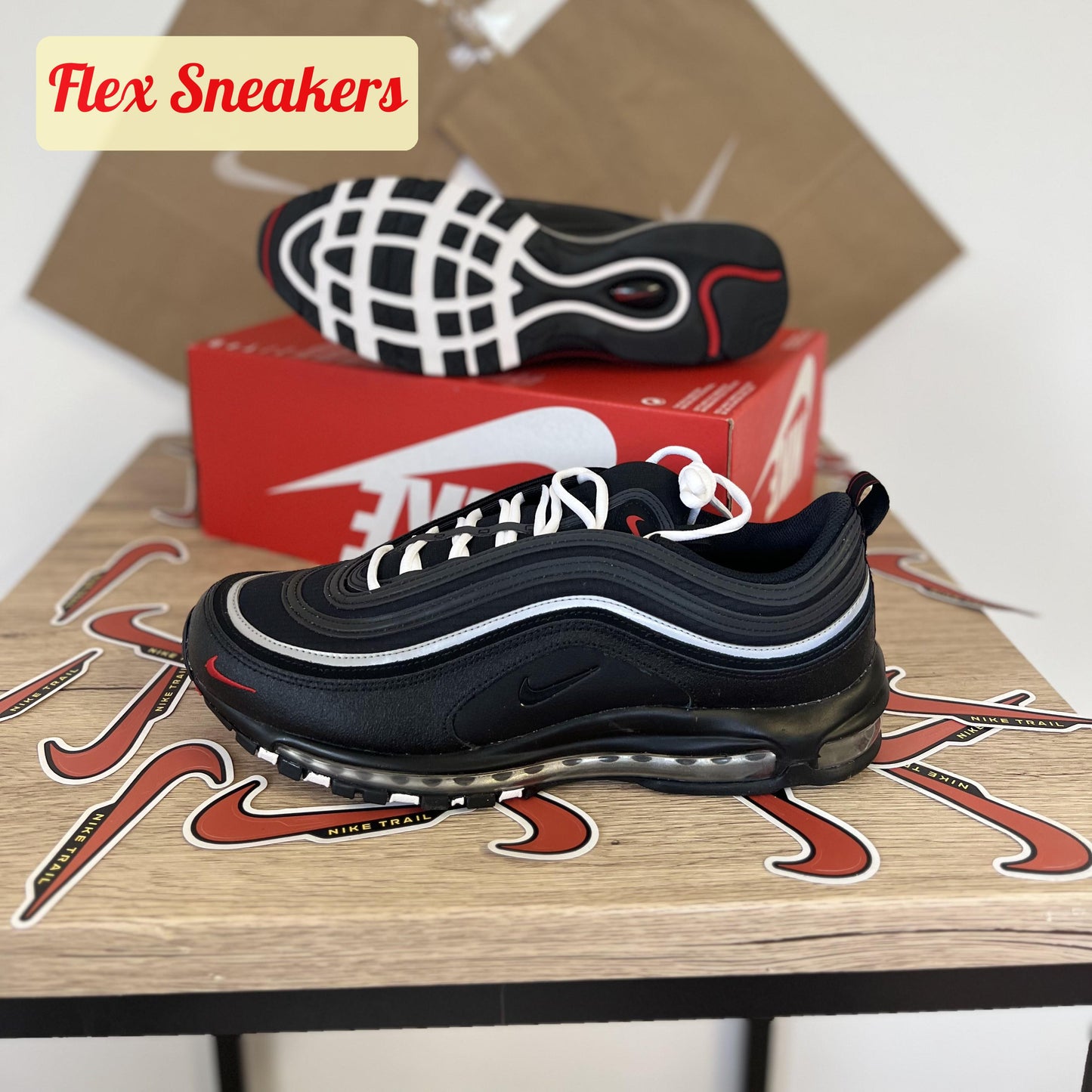 Air Max 97 Black/Sport-Red