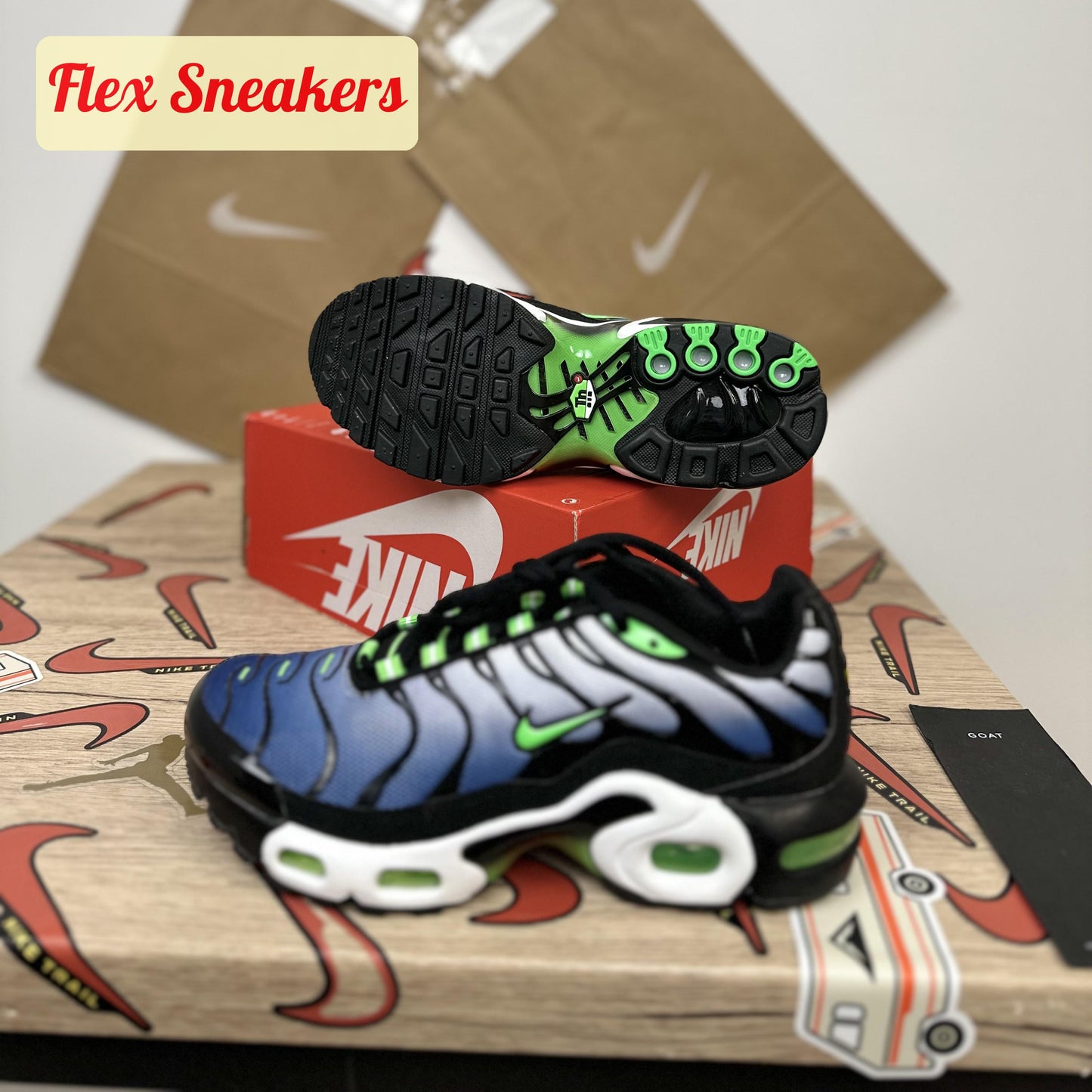 Air Max Plus (GS) Scream-Green