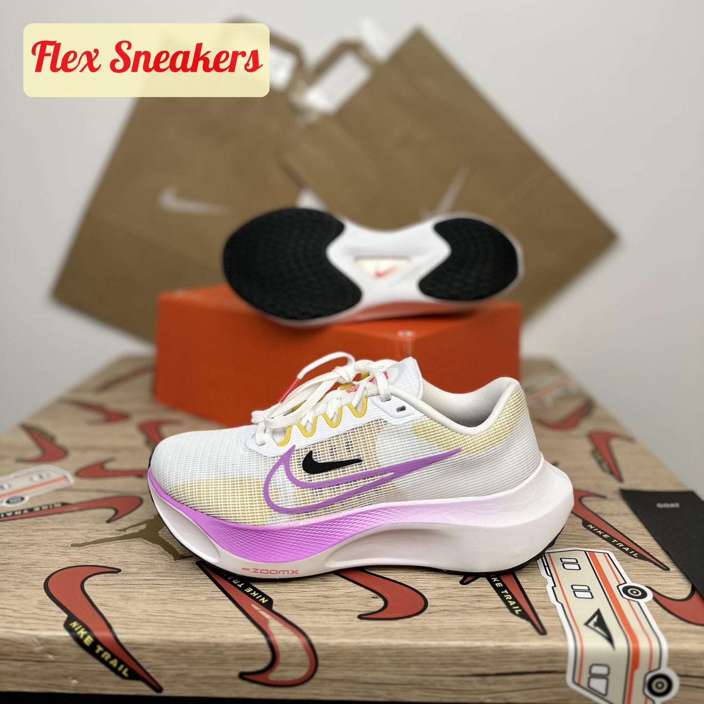 Zoom Fly 5 White/Rush-Fuchsia