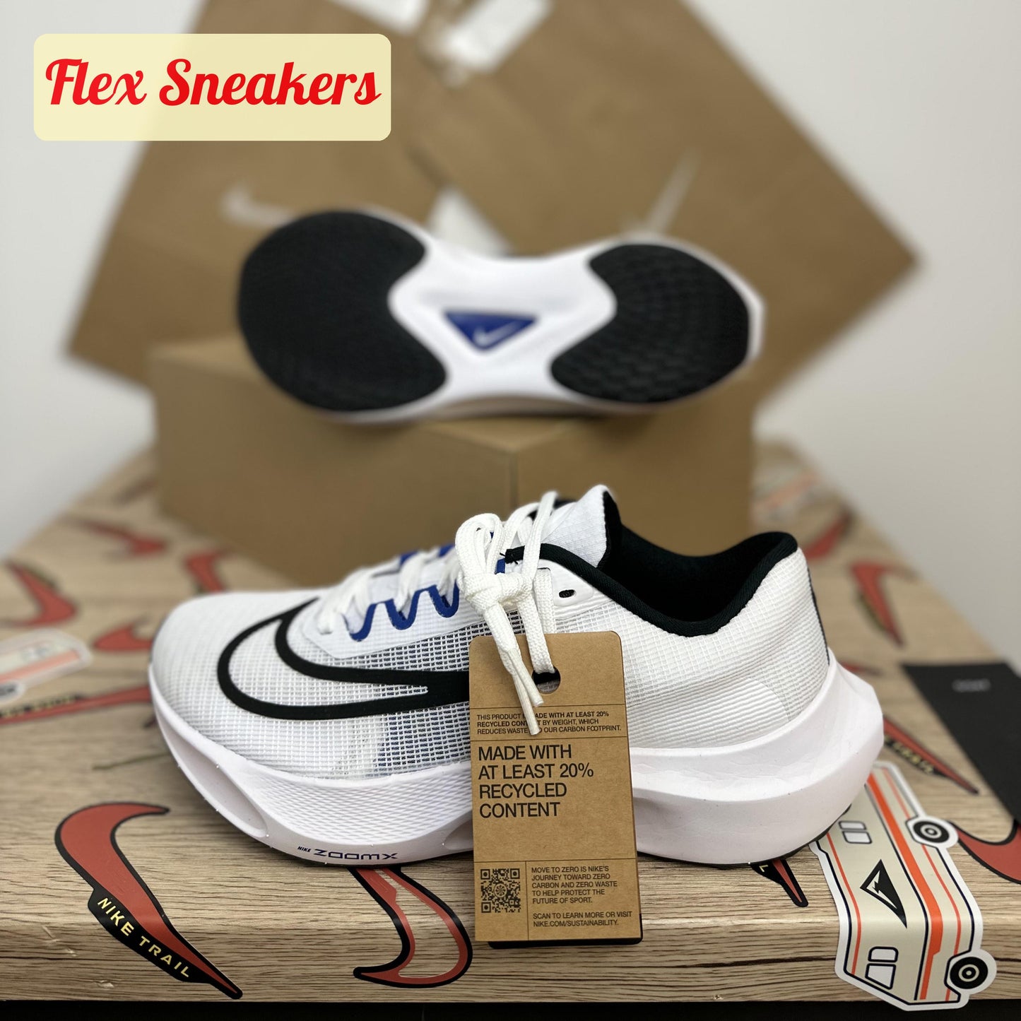 Zoom Fly 5 Royal-White
