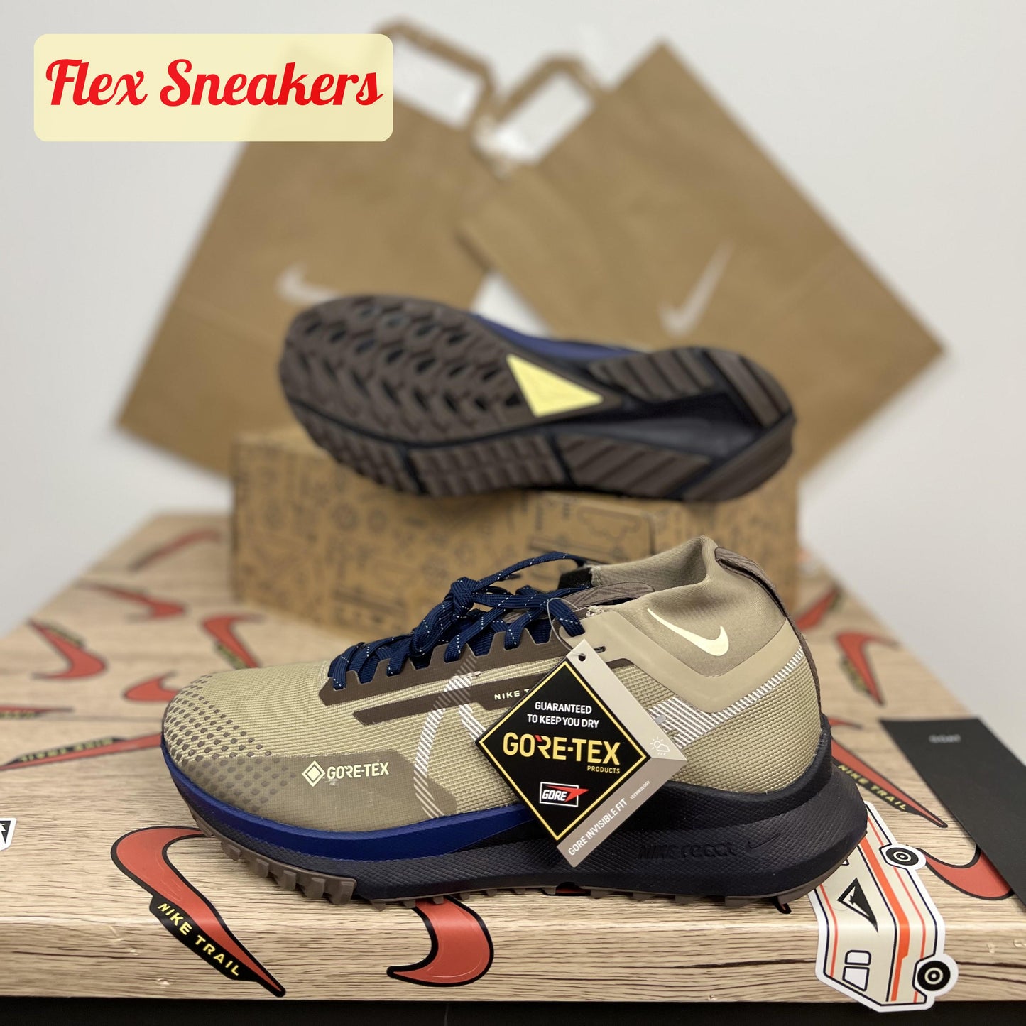 React Peg Trail 4 GTX SU Khaki
