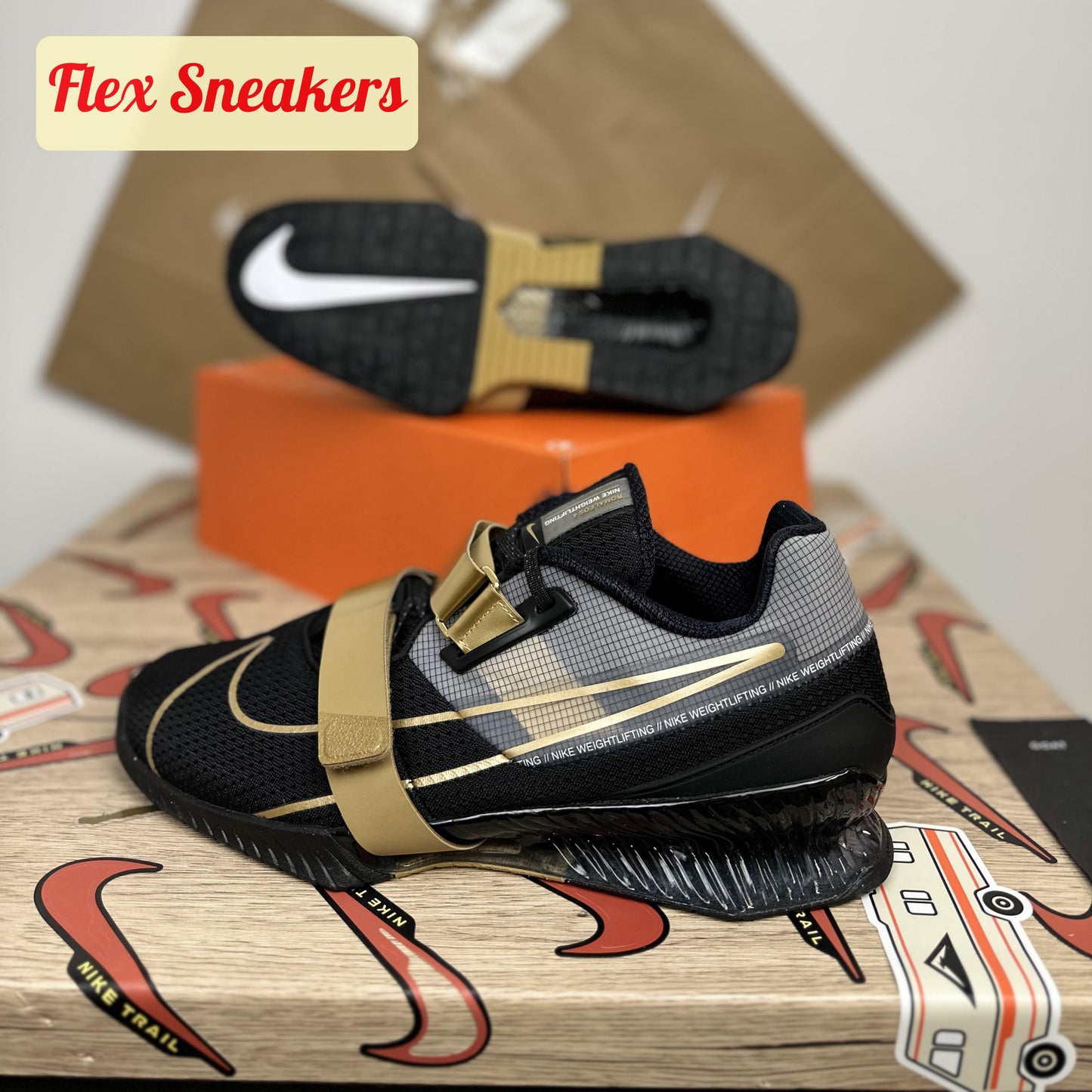 Romaleos 4 Black/Metallic-Gold