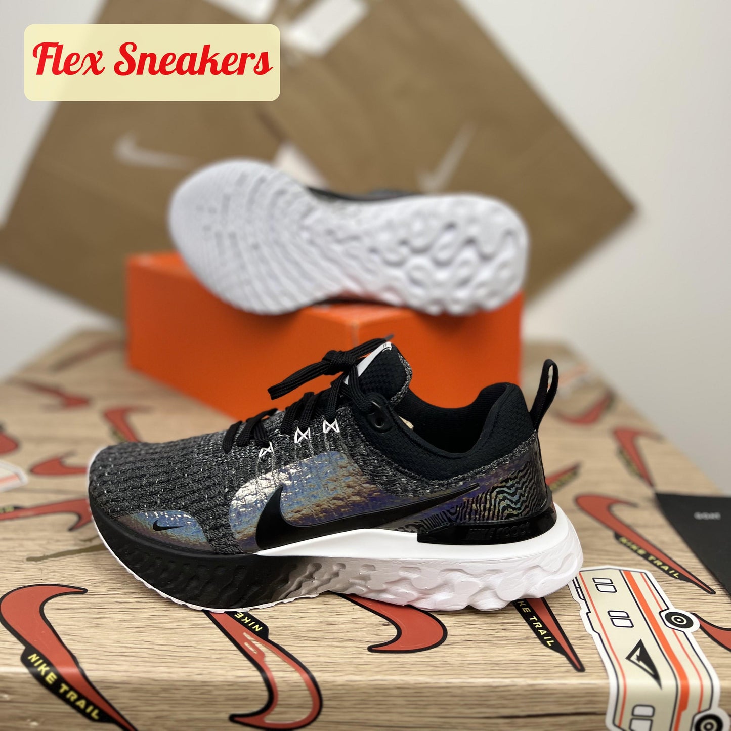 W React Infinity Run FK 3 Premium Black/White