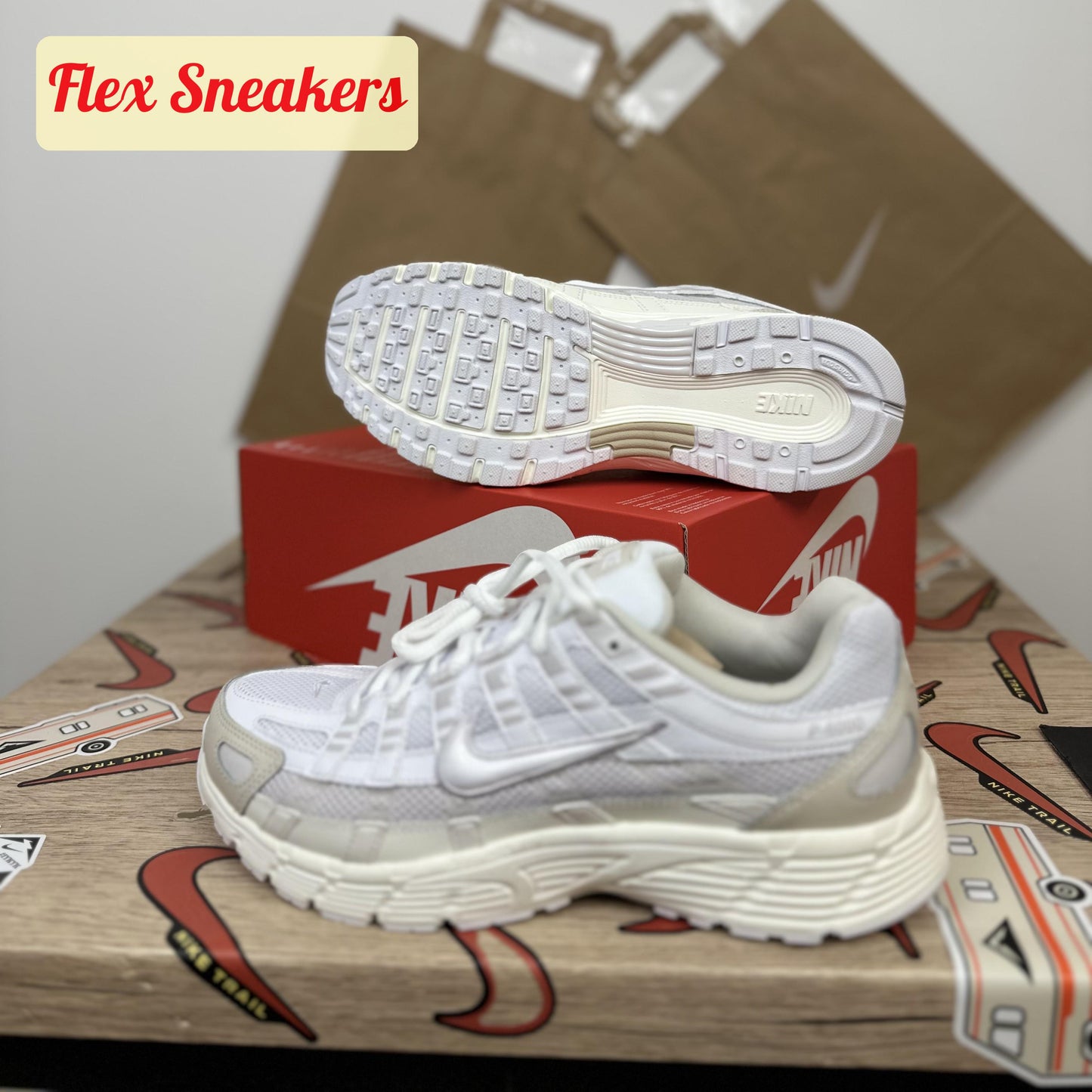 Nike P-6000 White/Grey