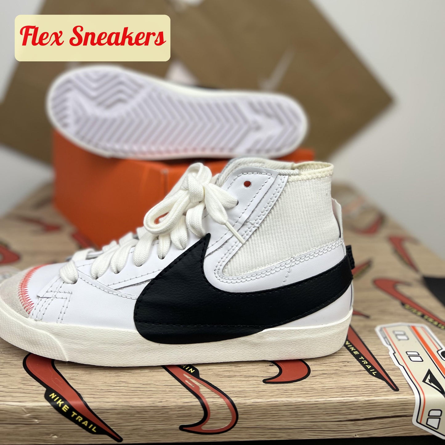 Blazer Mid '77 Jumbo White/Black