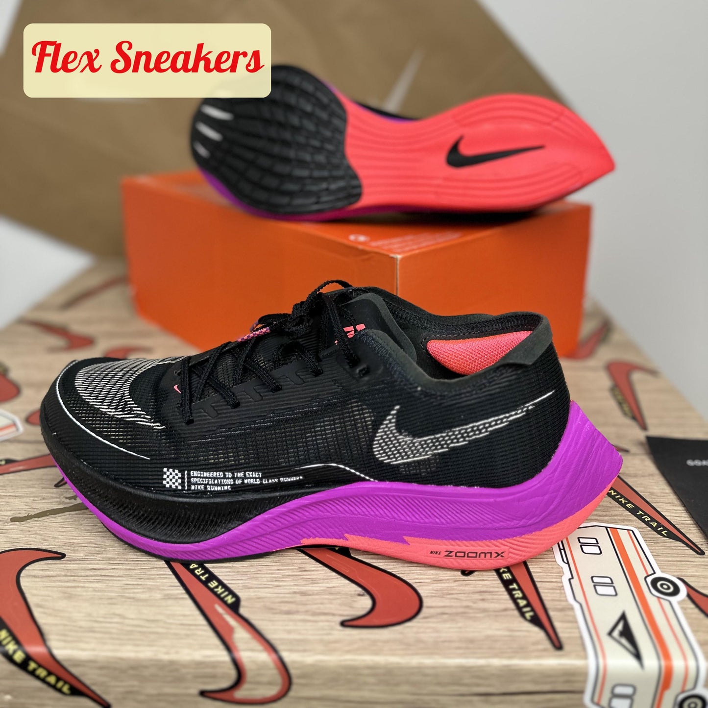 ZoomX Vaporfly Next% 2 Black/Flash-Crimson