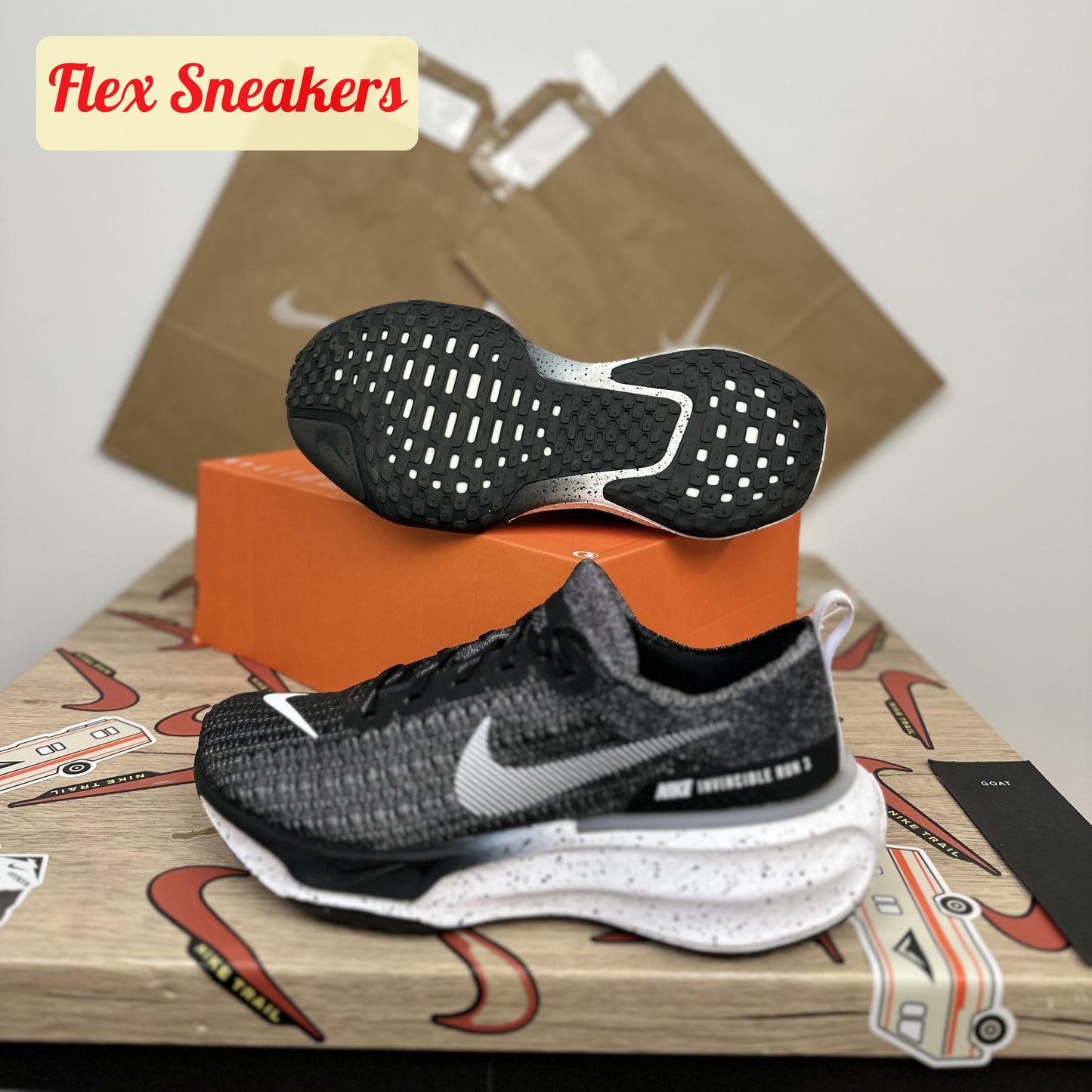 ZoomX Invincible Run FK 3 Black/White