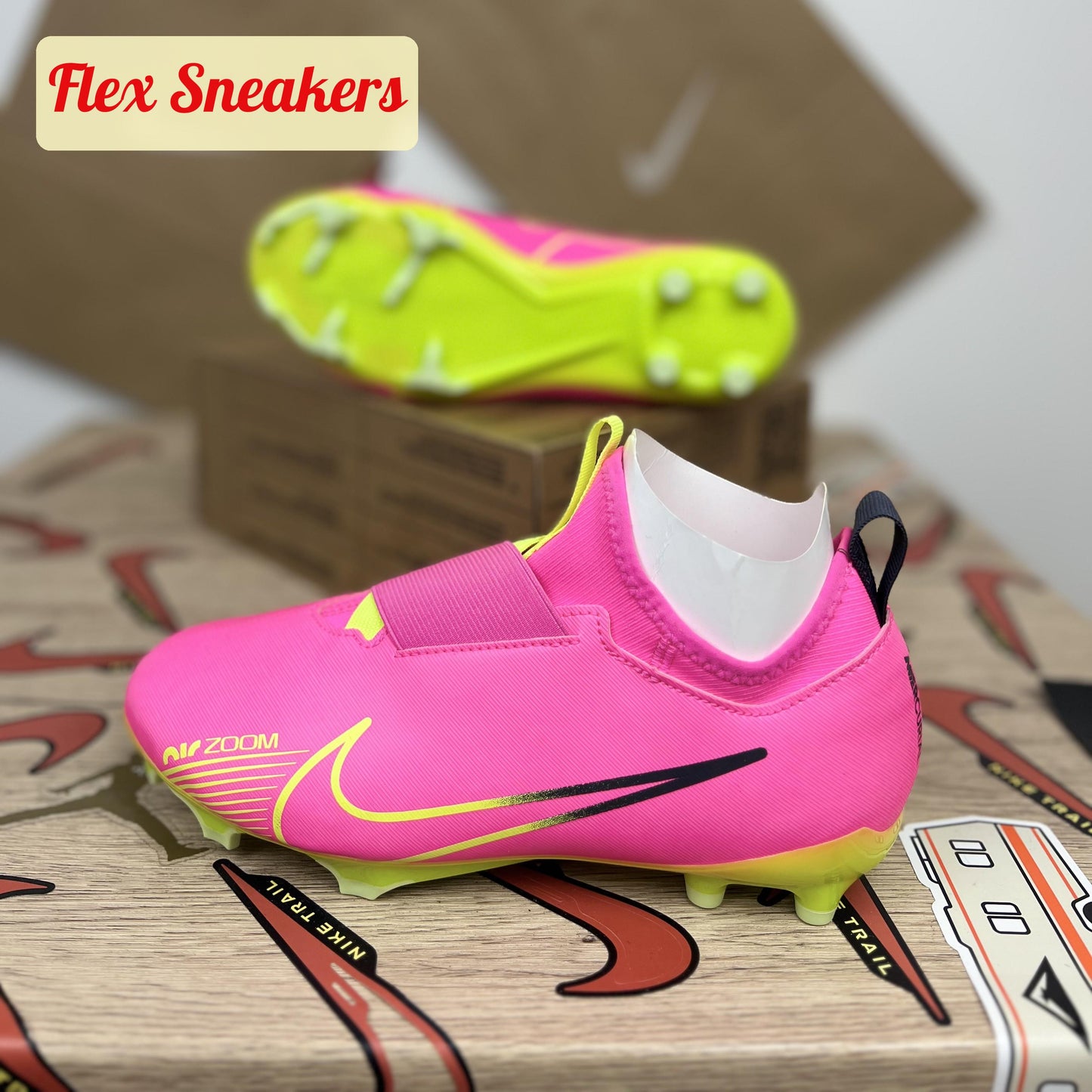 JR Zoom Vapor 15 Academy FG/MG Pink-Blast