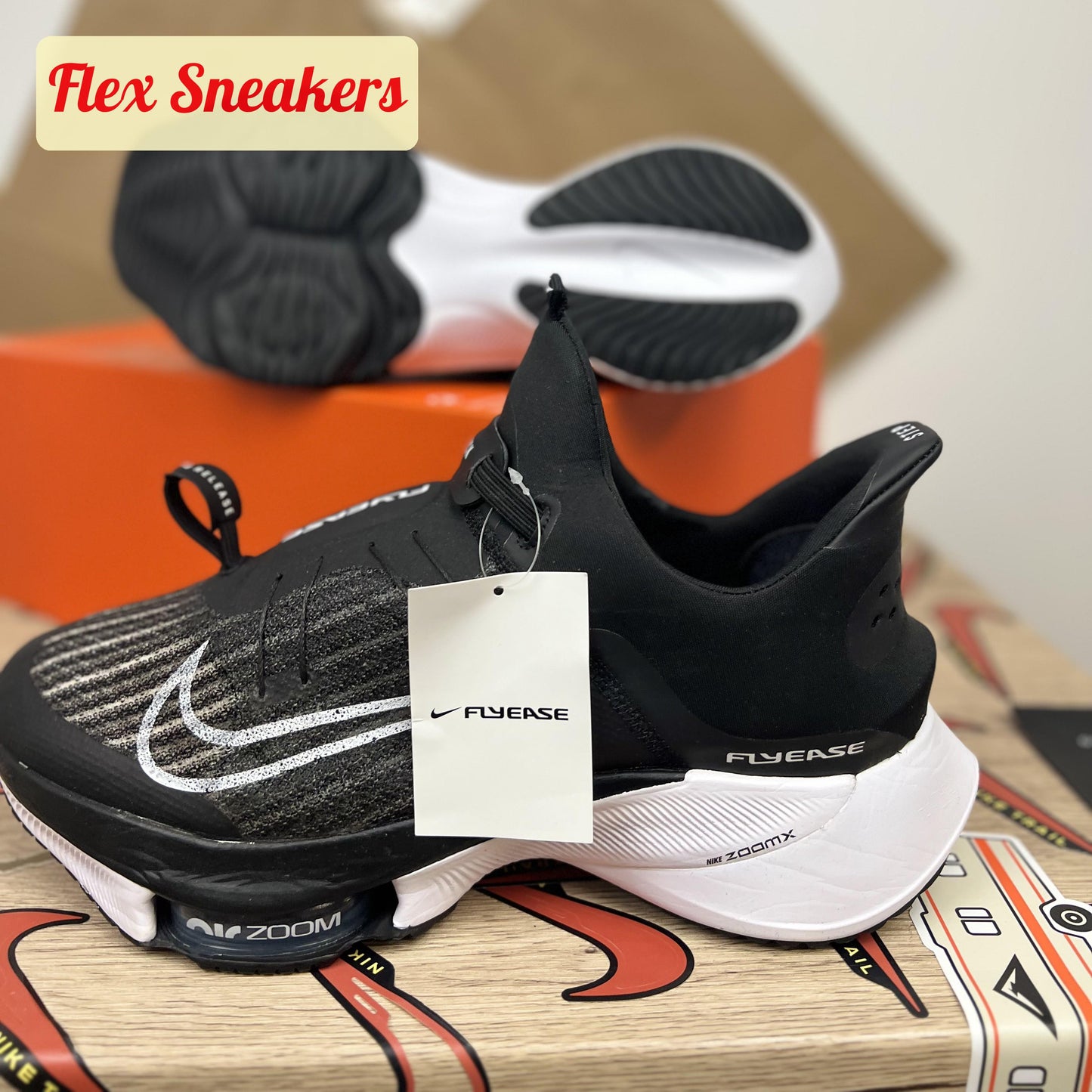 Air Zoom Tempo Next% FlyEase Black/White