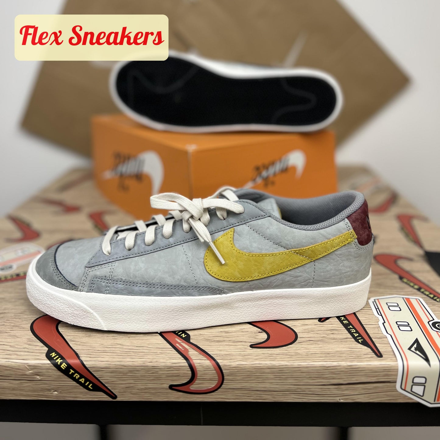 Blazer Low '77 Smoke-Grey/Dark-Citron