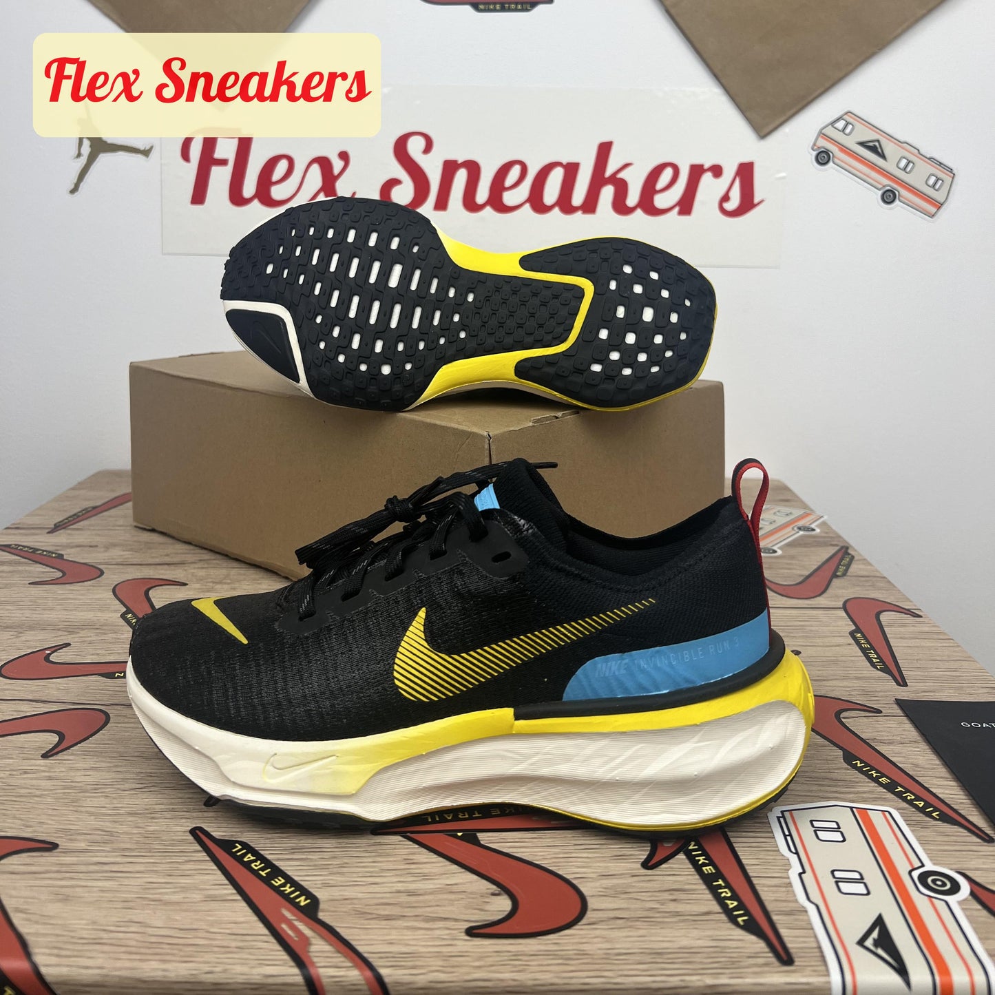 ZoomX Invincible Run FK 3 Black/Yellow