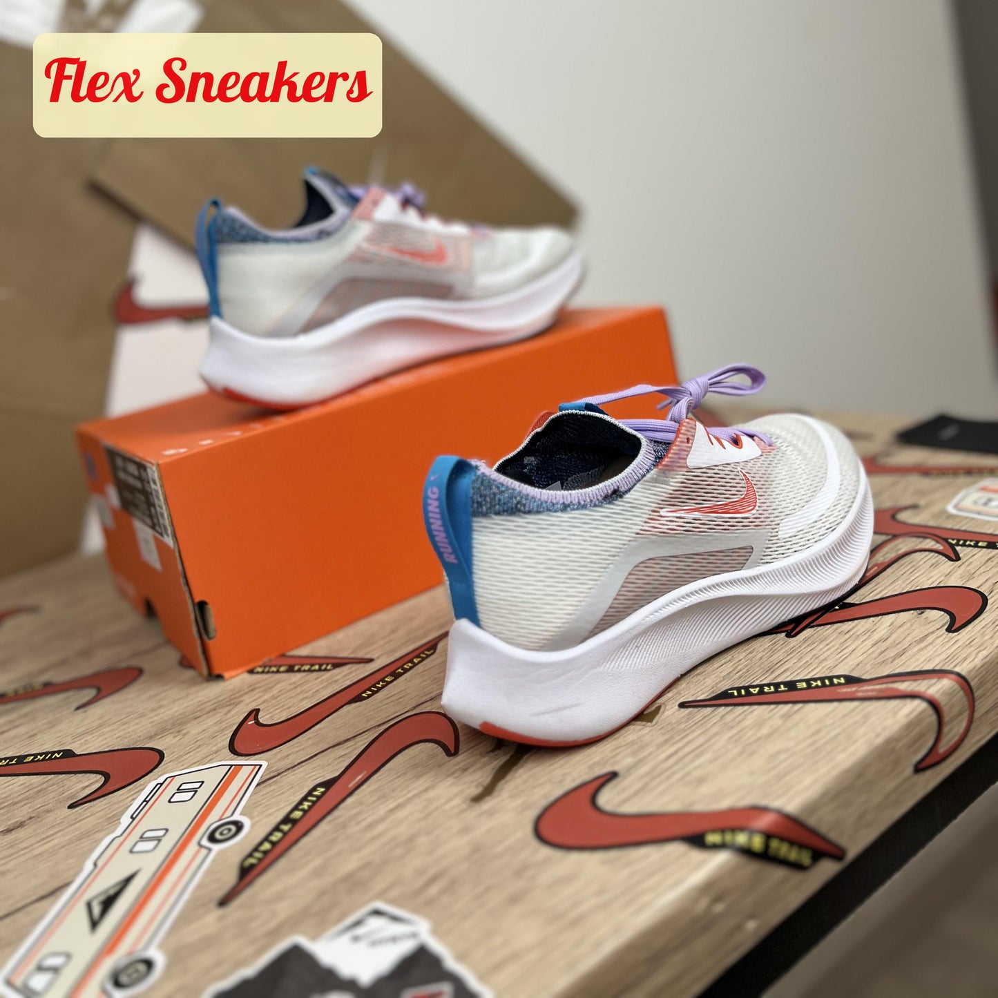W Zoom Fly 4 White/Orange-Lilac