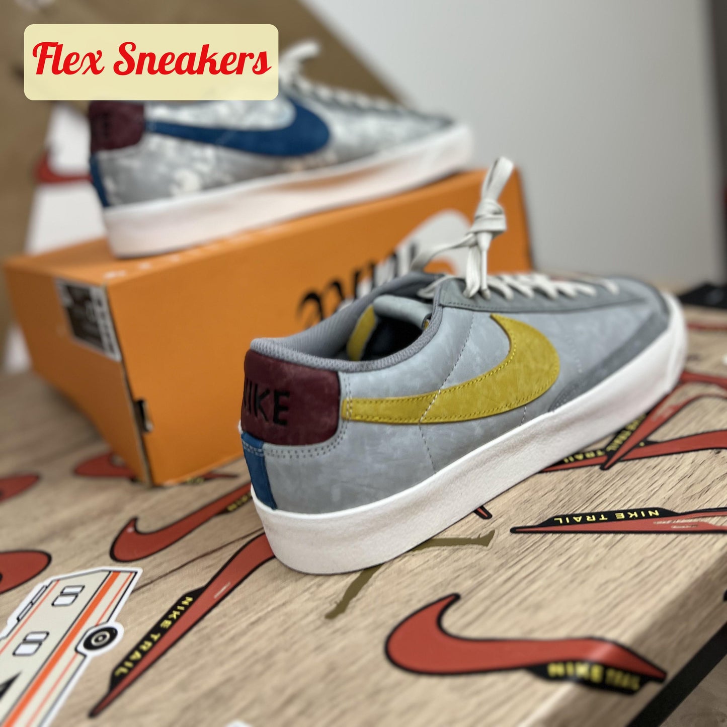 Blazer Low '77 Smoke-Grey/Dark-Citron