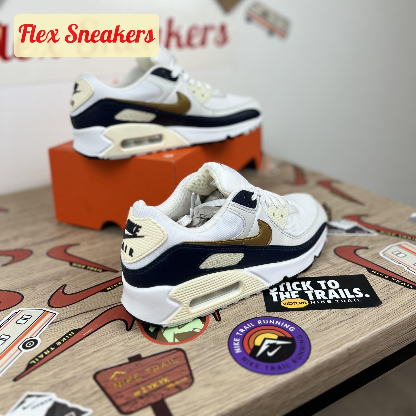 Air Max 90 NN White/Metalic-Gold
