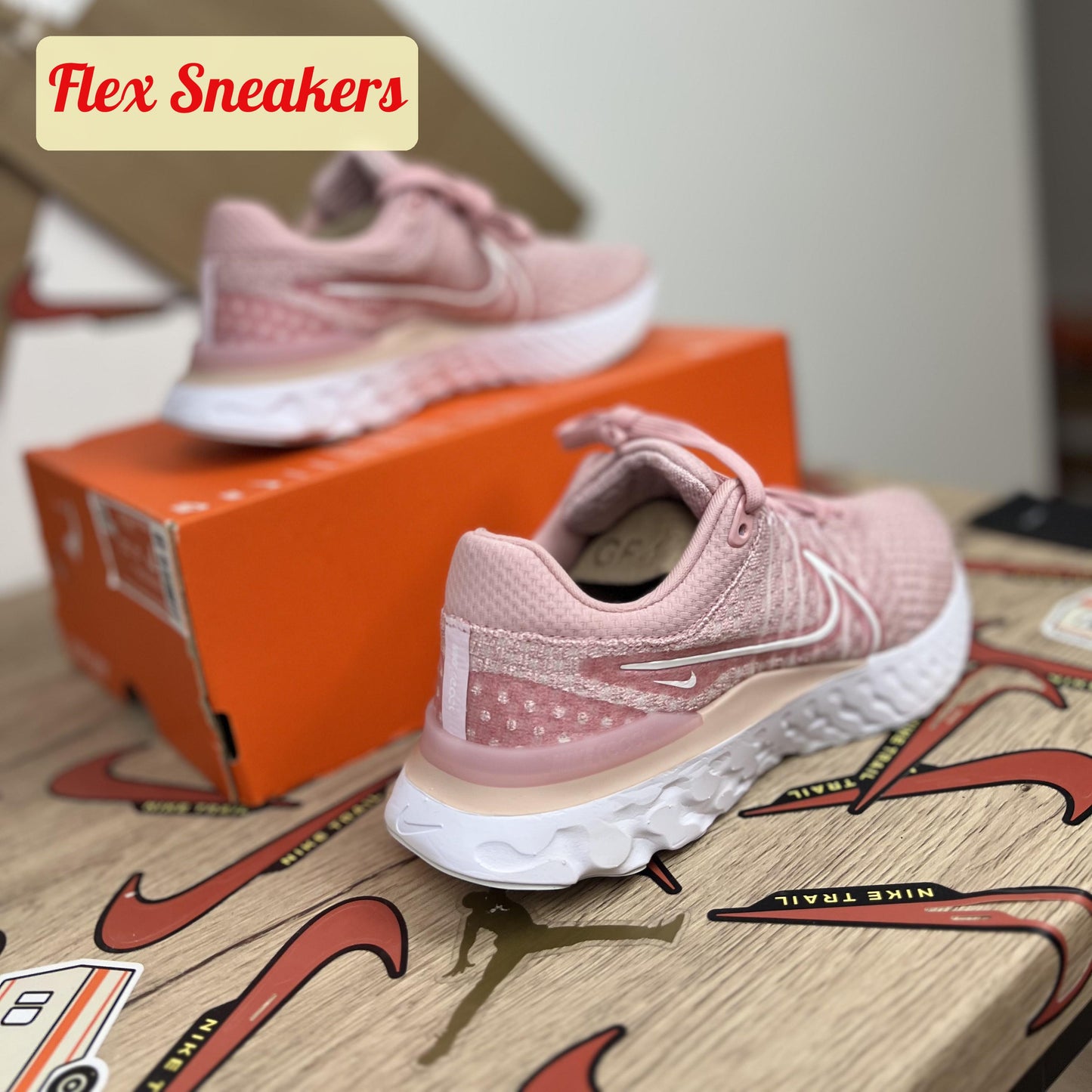 W React Infinity Run FK 3 Pink-Glaze