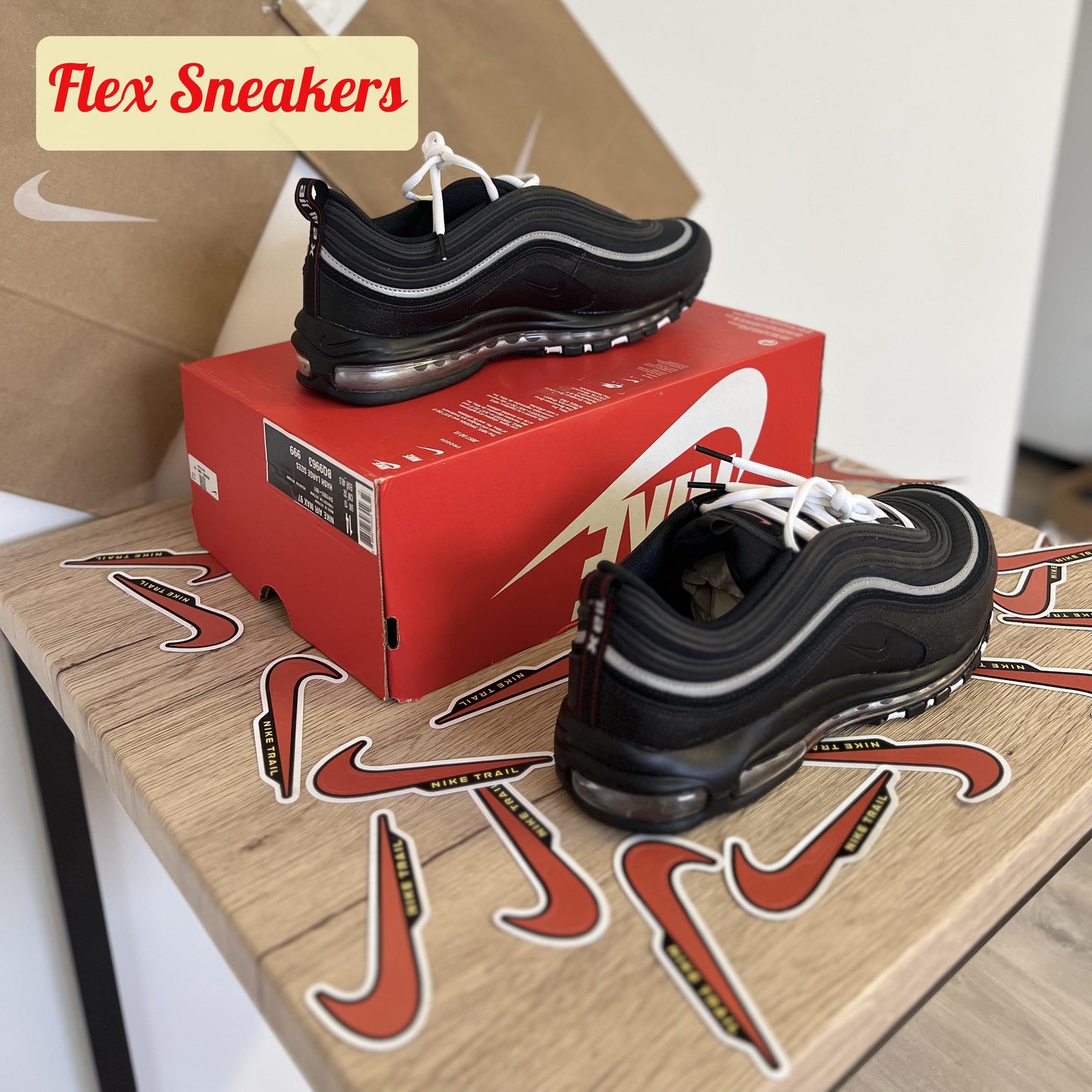 Air Max 97 Black/Sport-Red