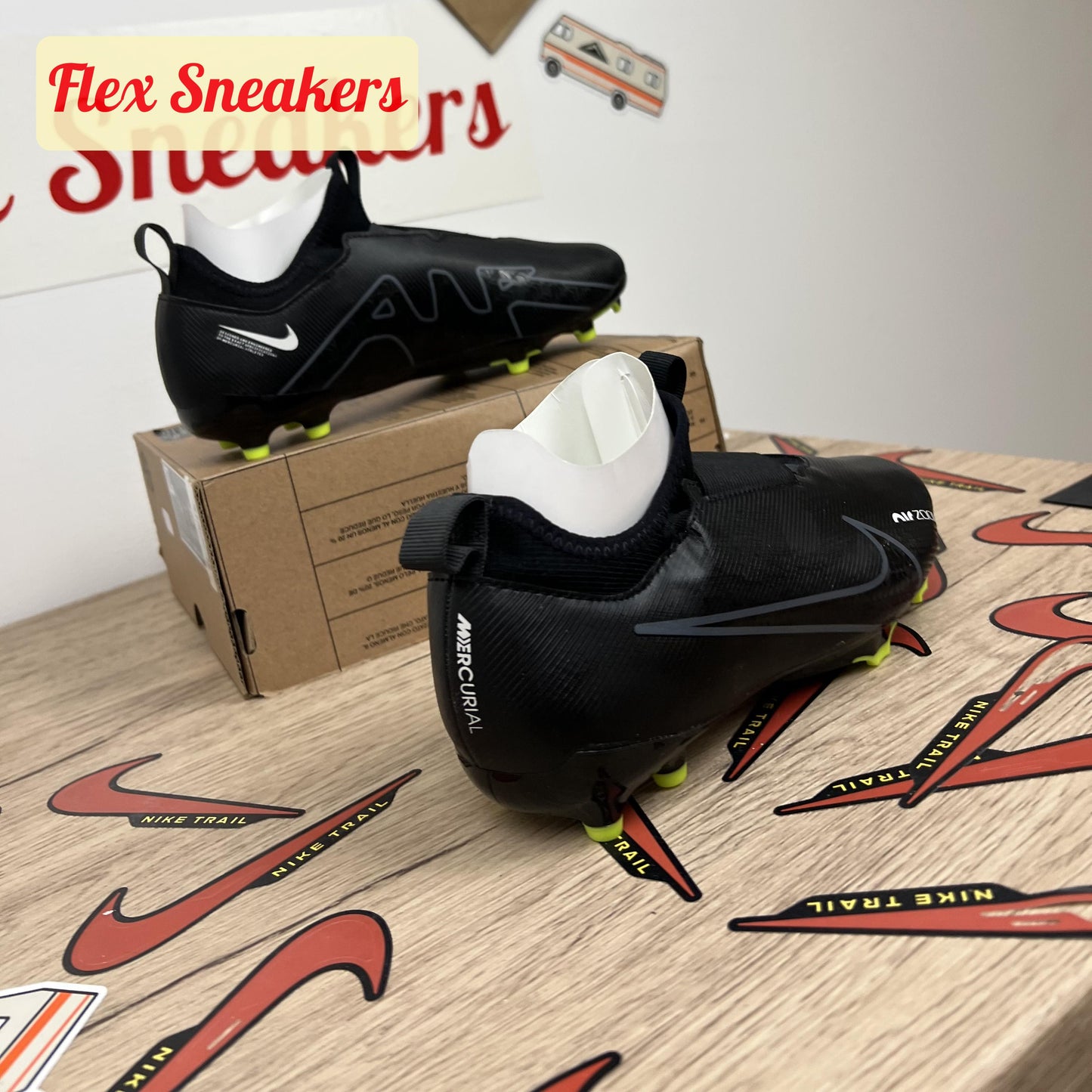 JR Zoom Vapor 15 Academy FG/MG Black