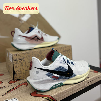 ReactX Pegasus Trail 5 White/Court-Blue