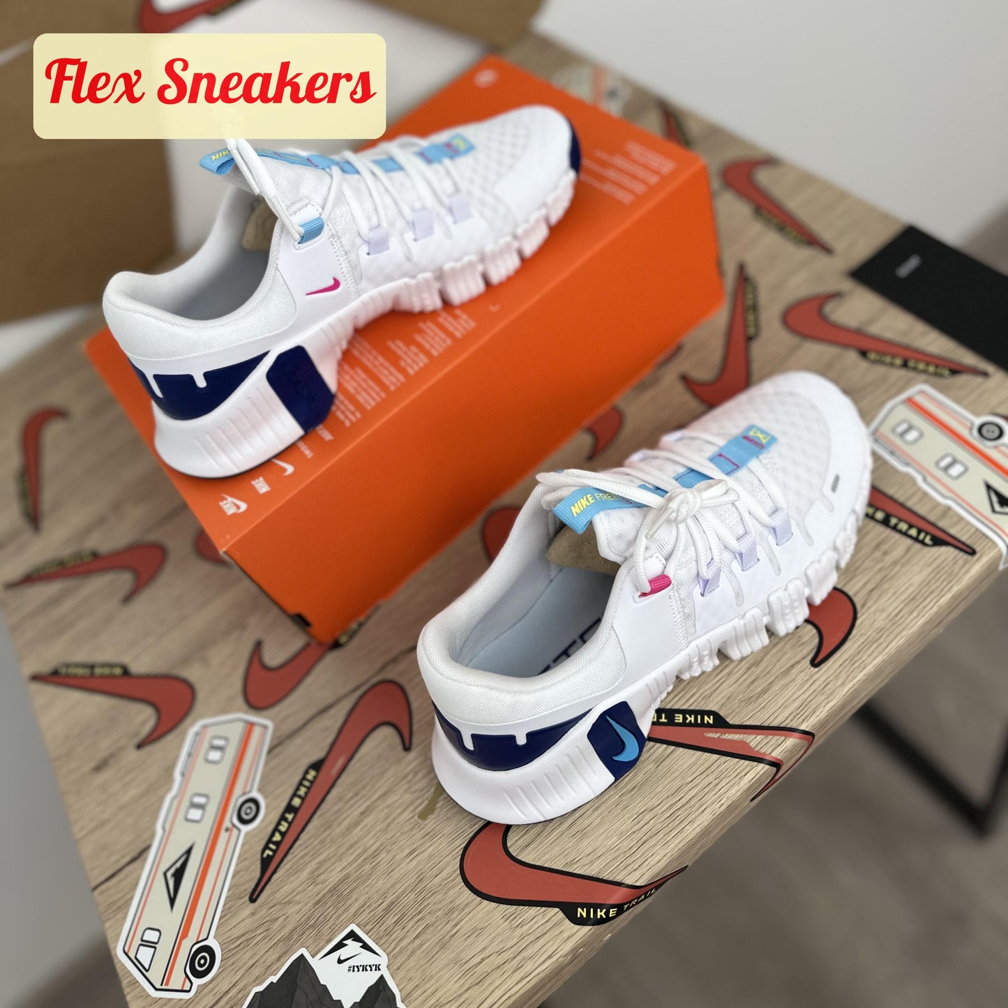 W Free Metcon 5 White/Blue