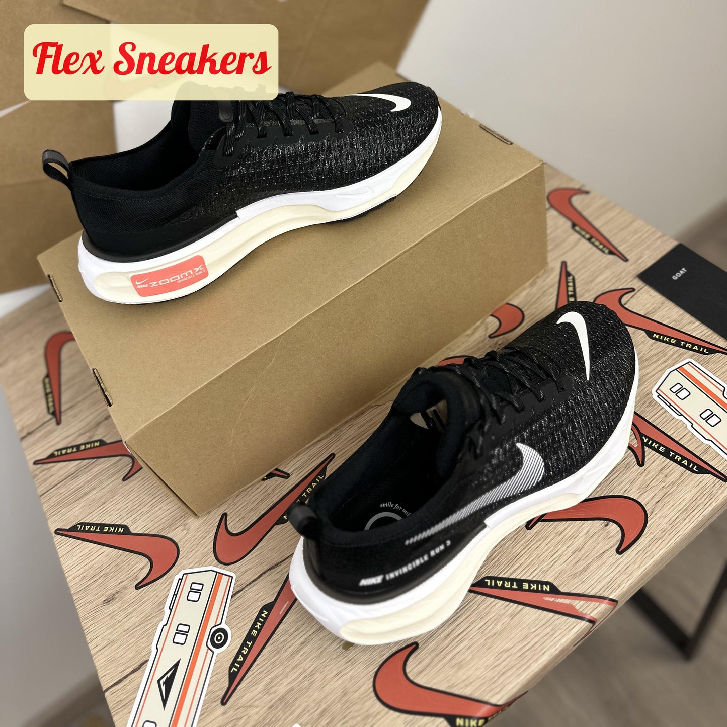 ZoomX Invincible Run FK 3 Black/Beige
